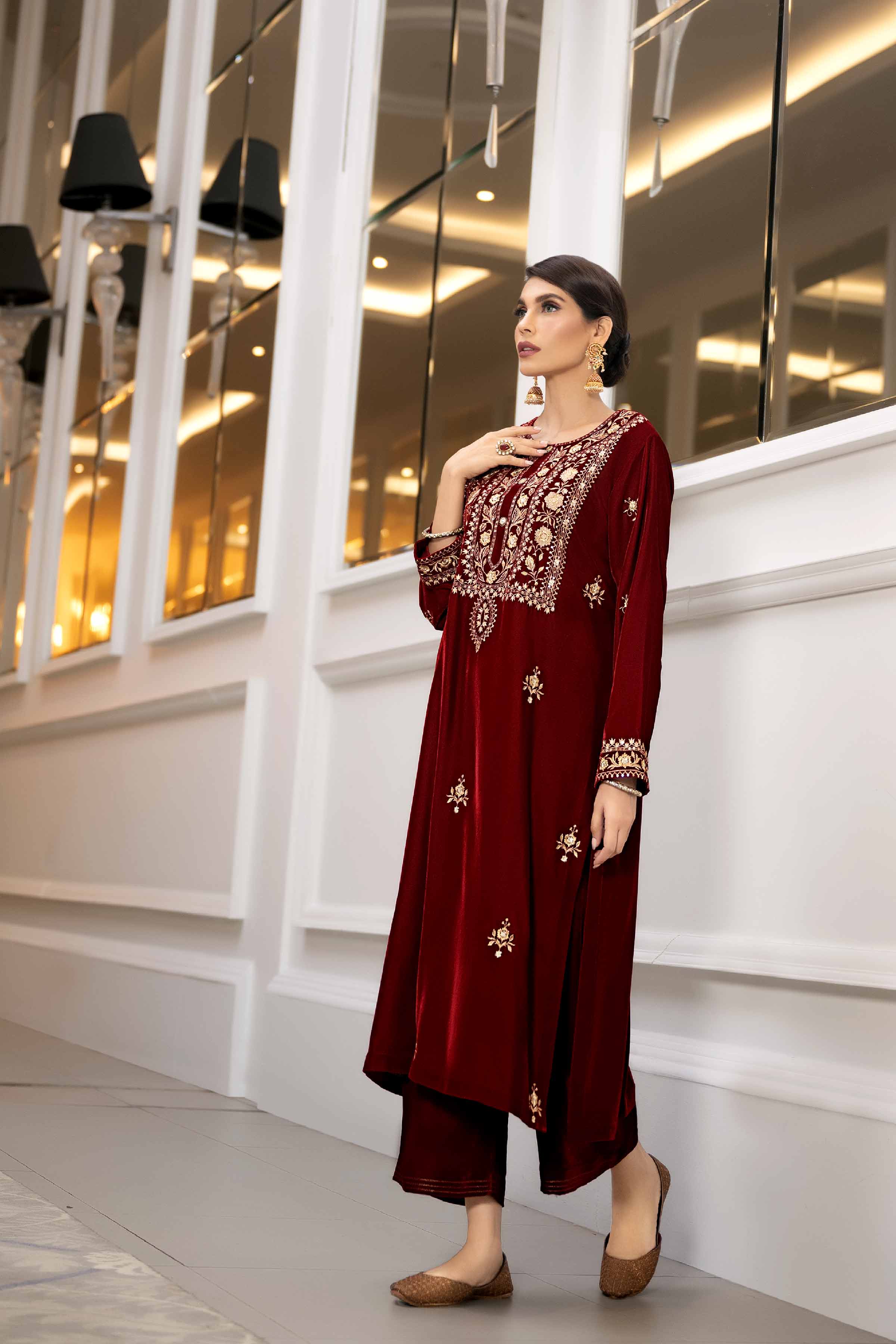 2 Piece - Embroidered Suit - KFW23-22