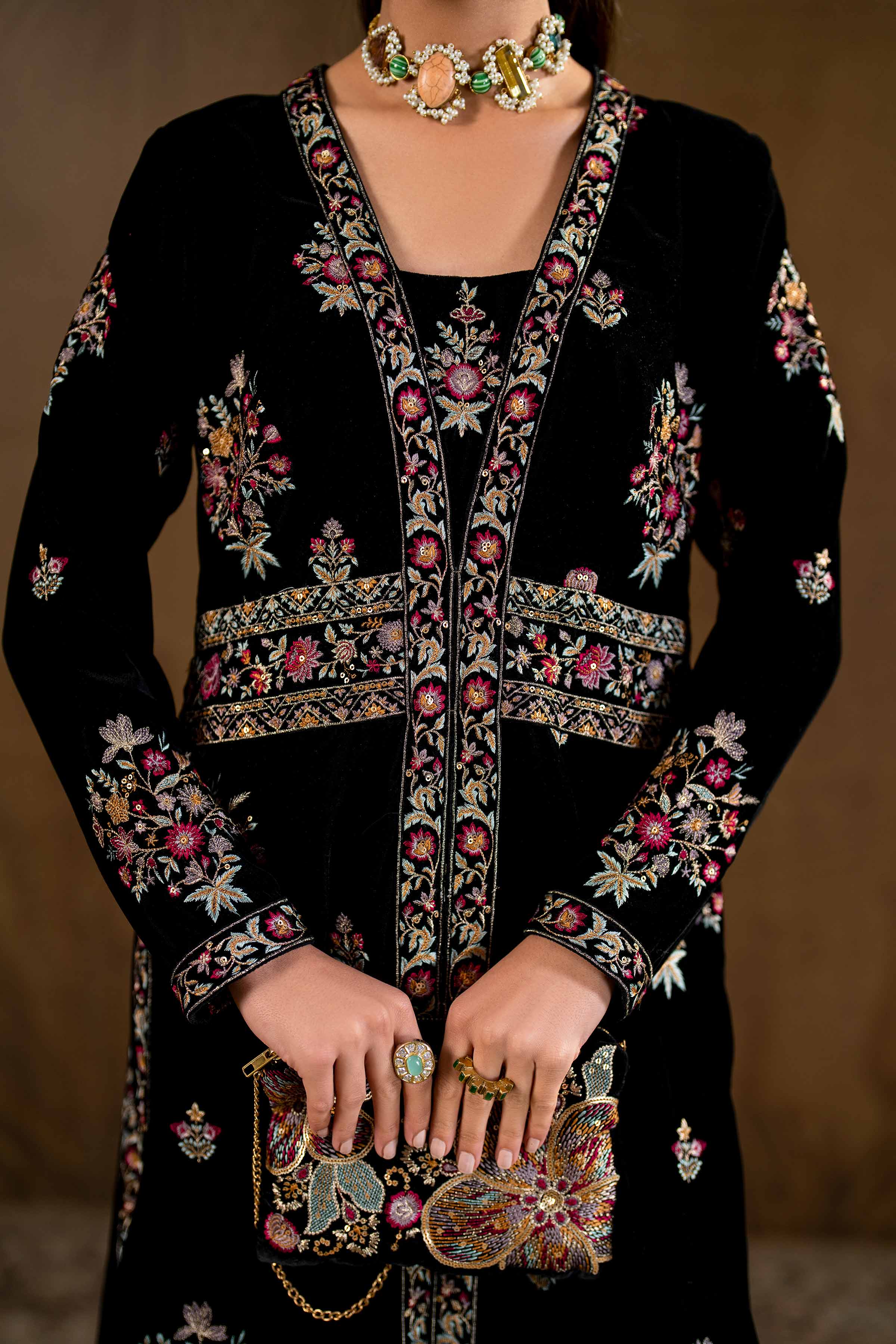 2 Piece - Embroidered Suit - KFW24-02