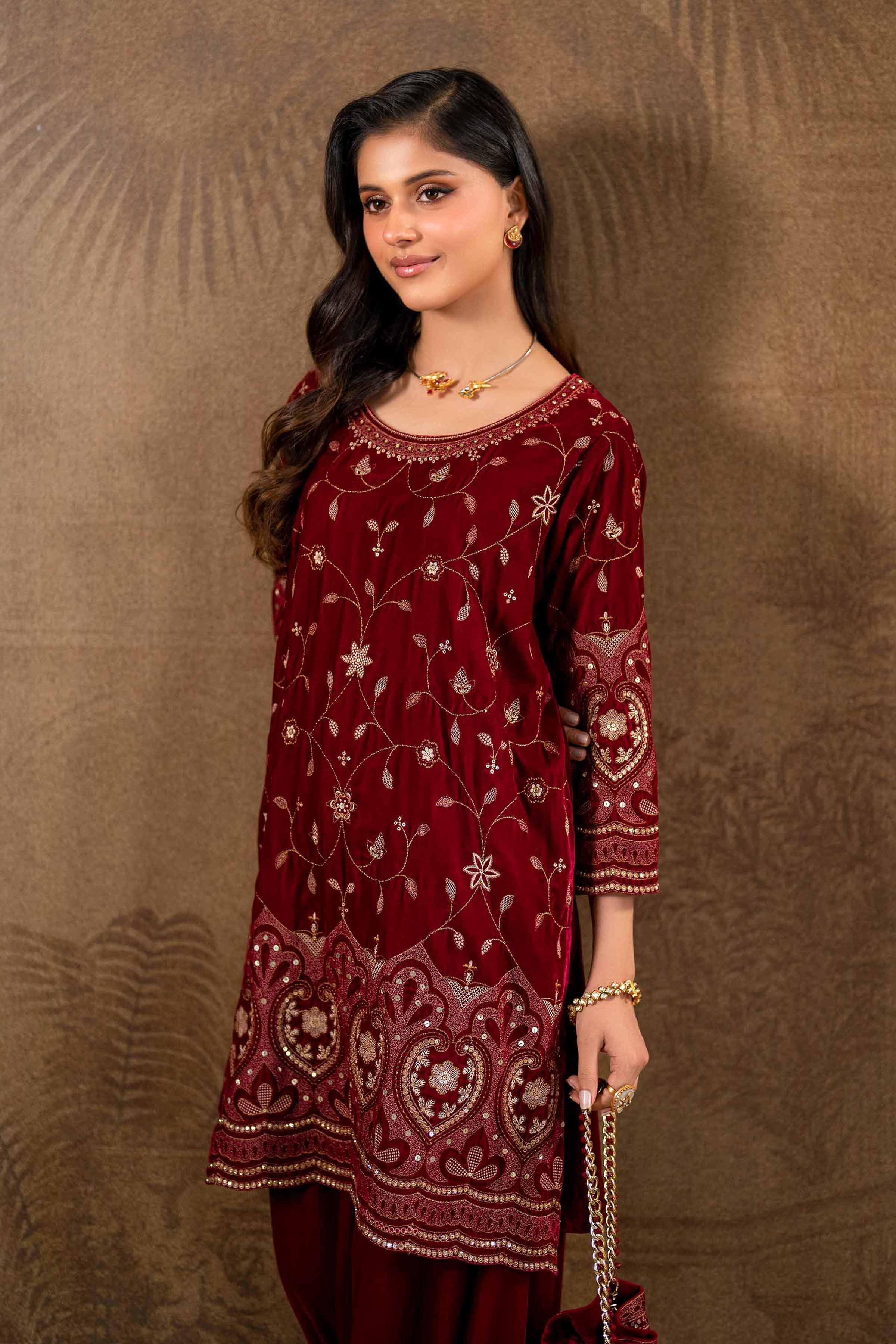 2 Piece - Embroidered Suit - KFW24-04