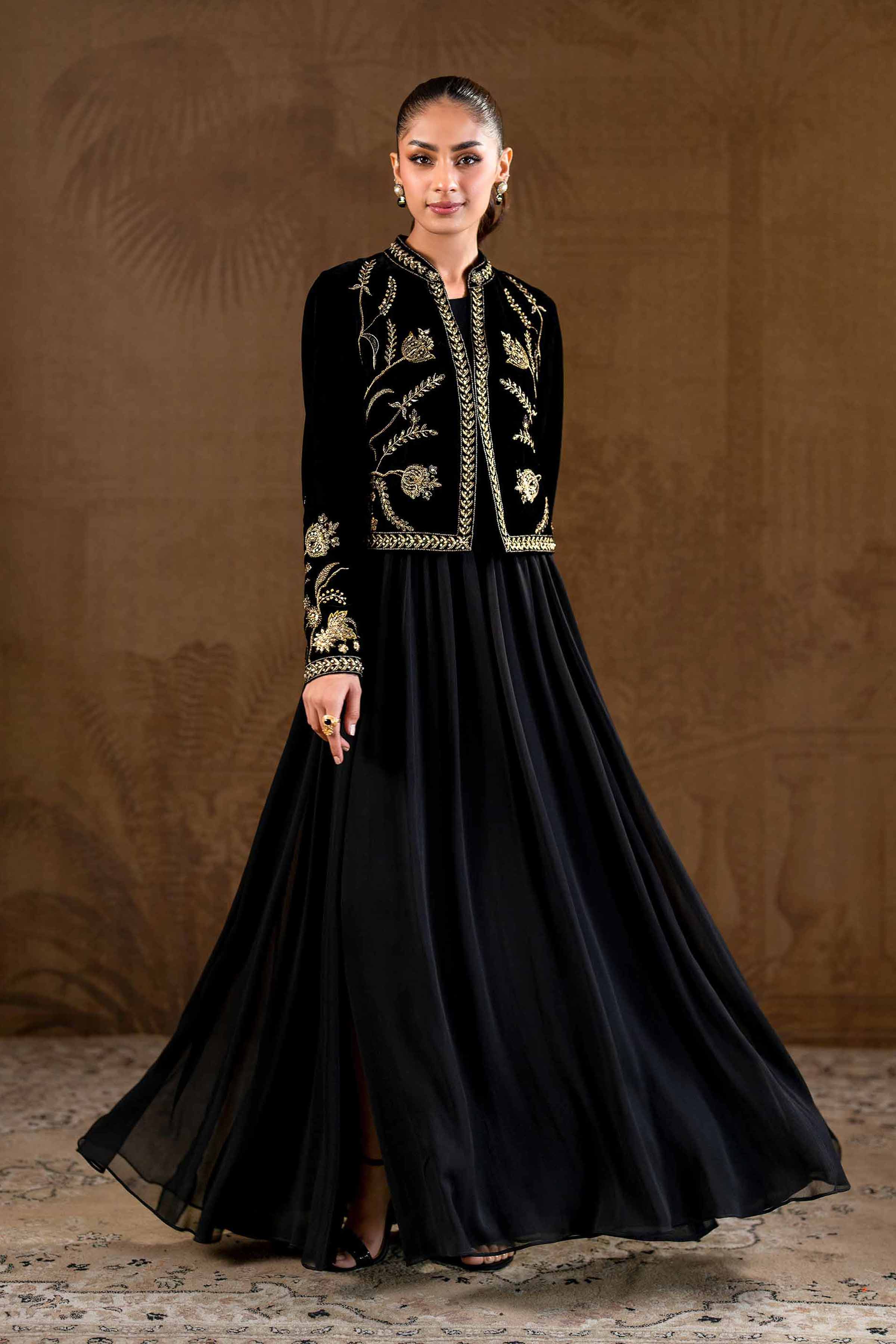 Embroidered Jacket - KFW24-06 - XS Embroidered Jacket - KFW24-06 - XS