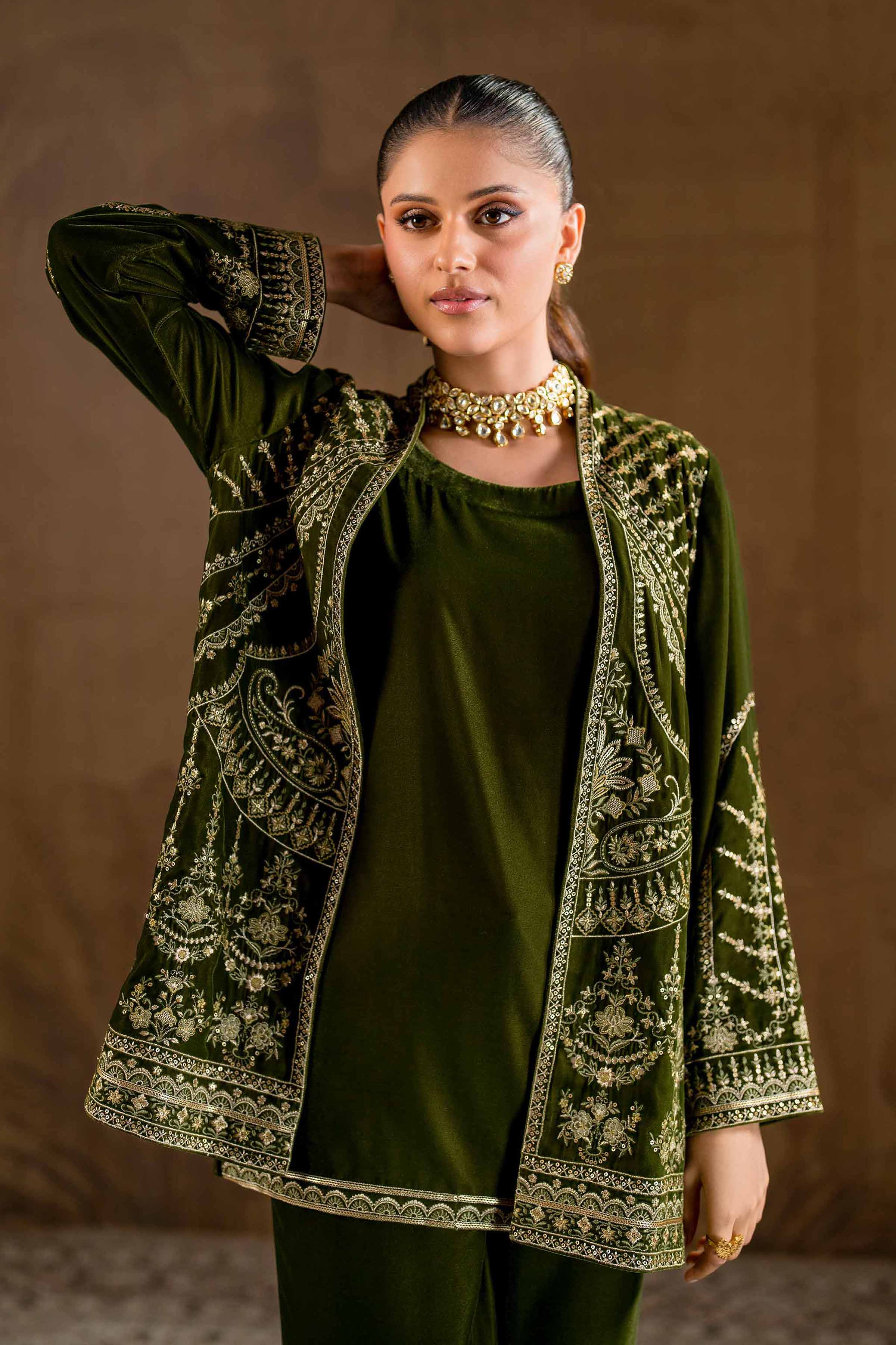 3 Piece - Embroidered Suit - KFW24-08