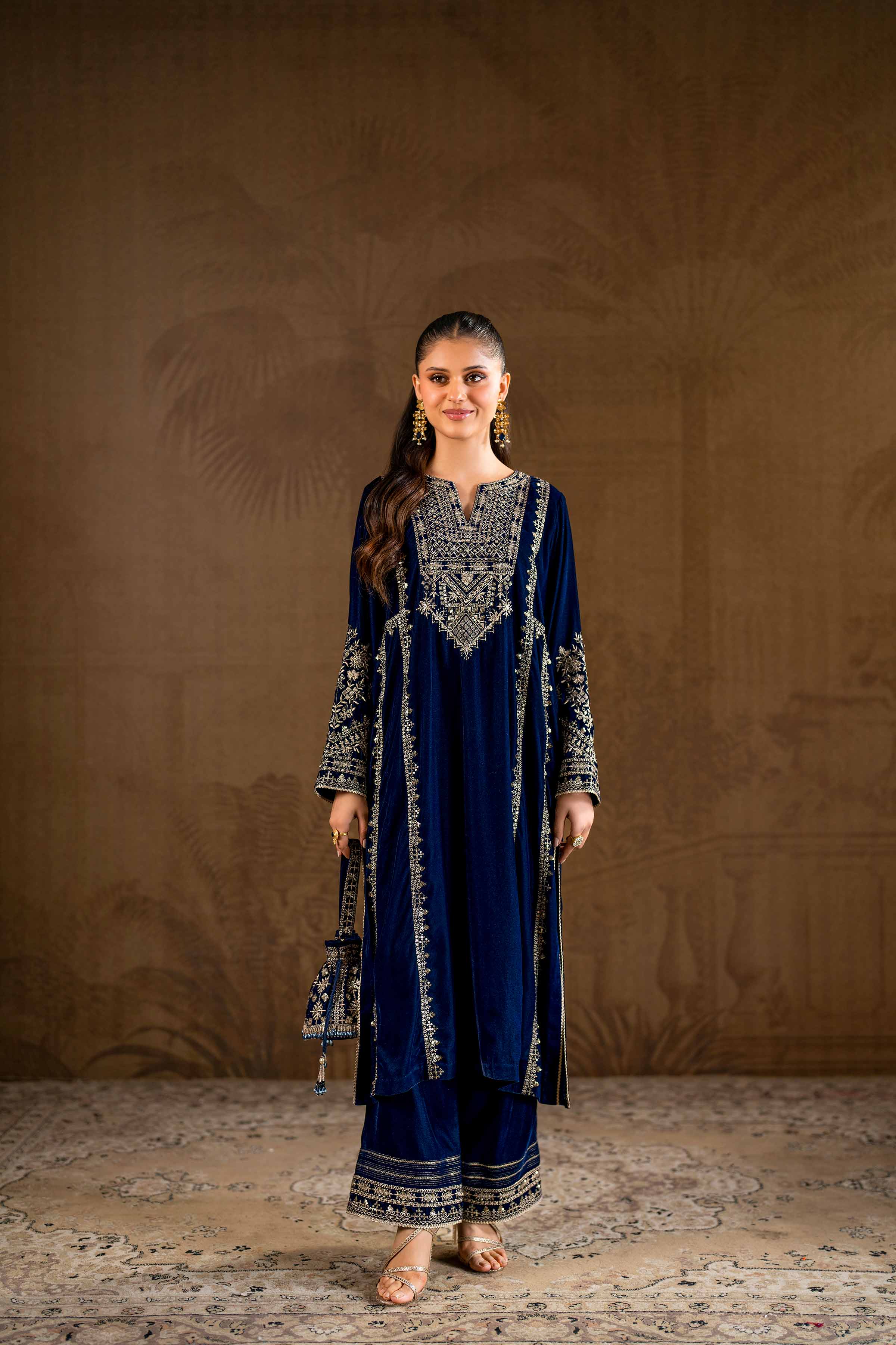 2 Piece - Embroidered Suit - KFW24-09
