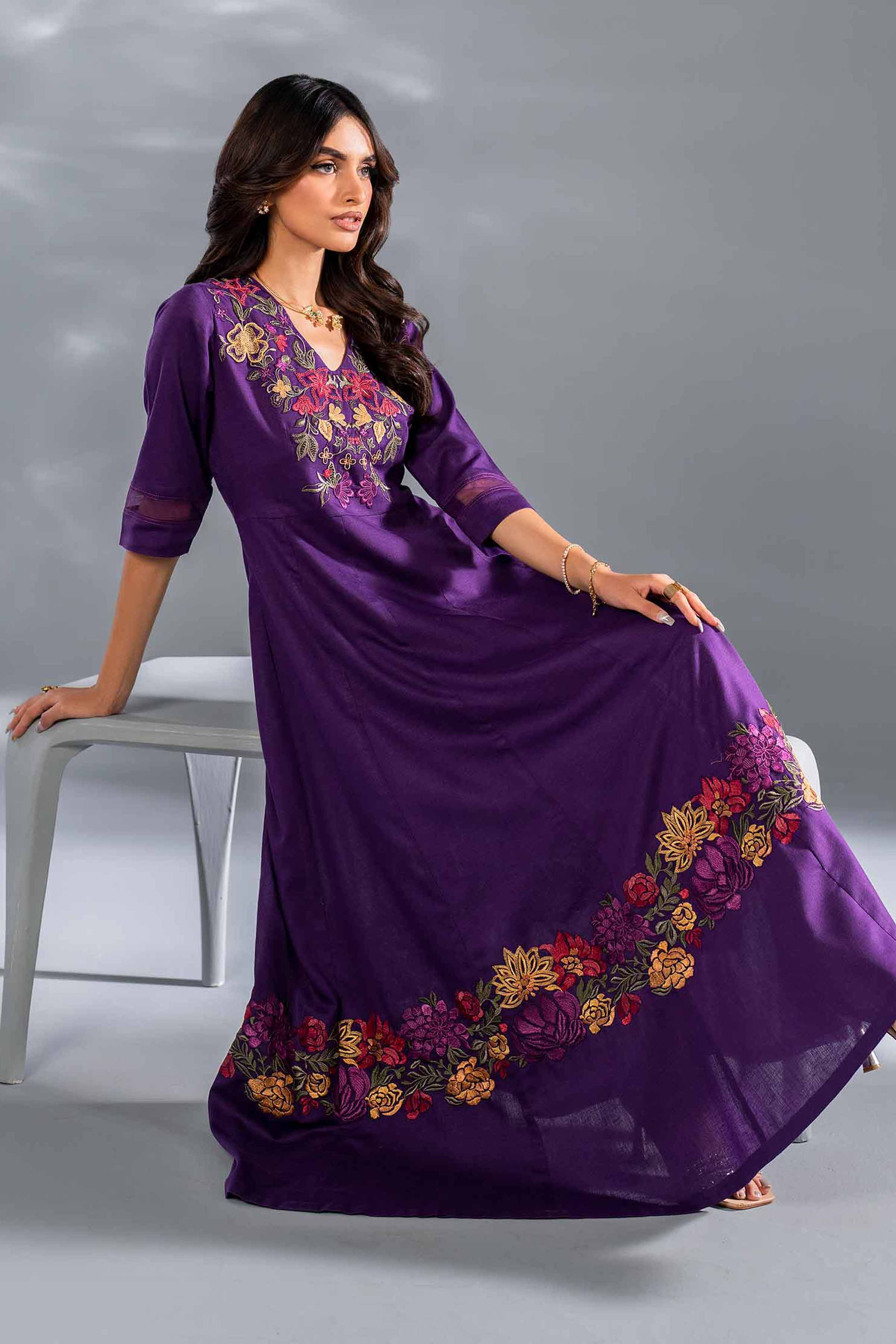 2 Piece - Embroidered Suit - KFW24-104