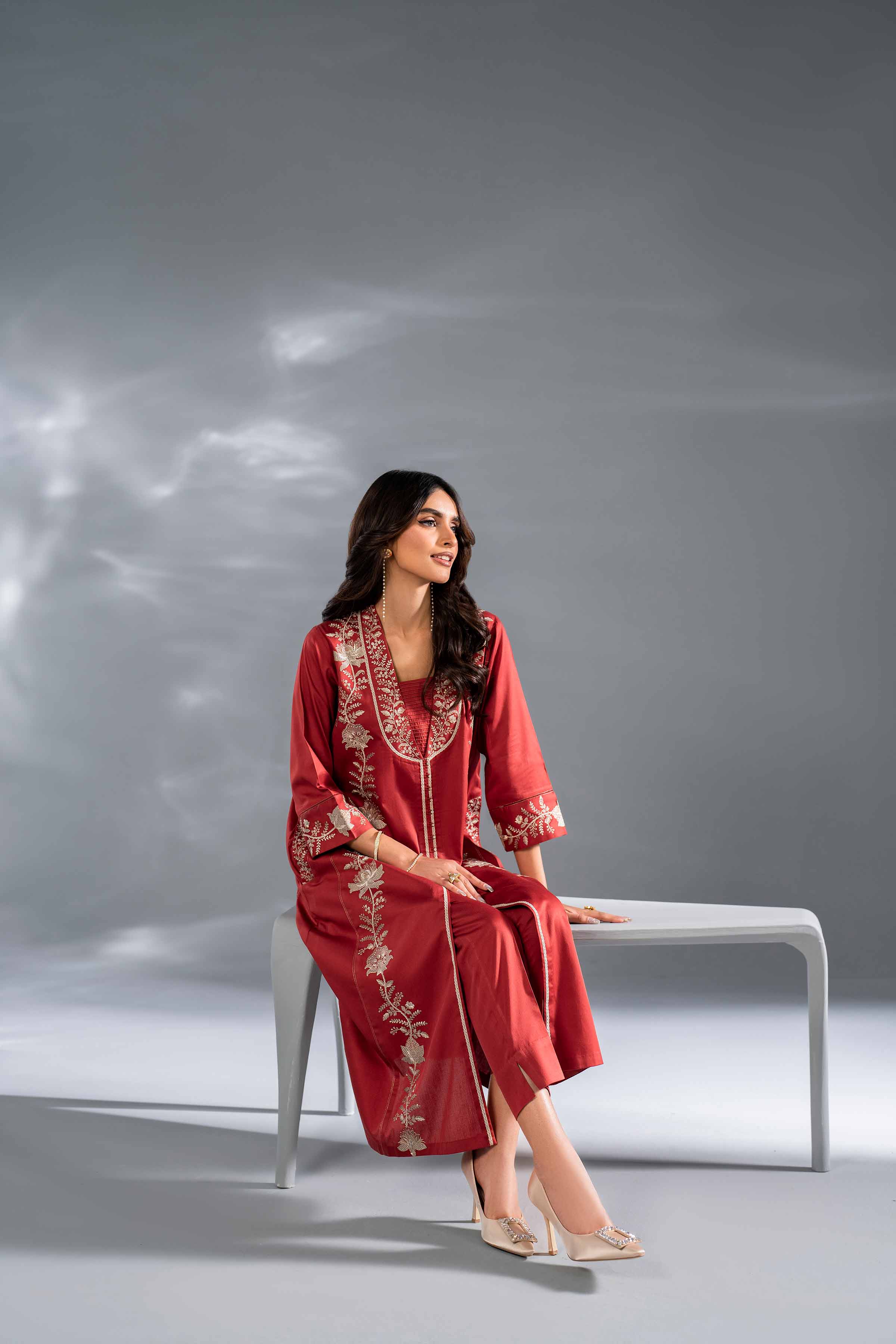 2 Piece - Embroidered Suit - KFW24-109
