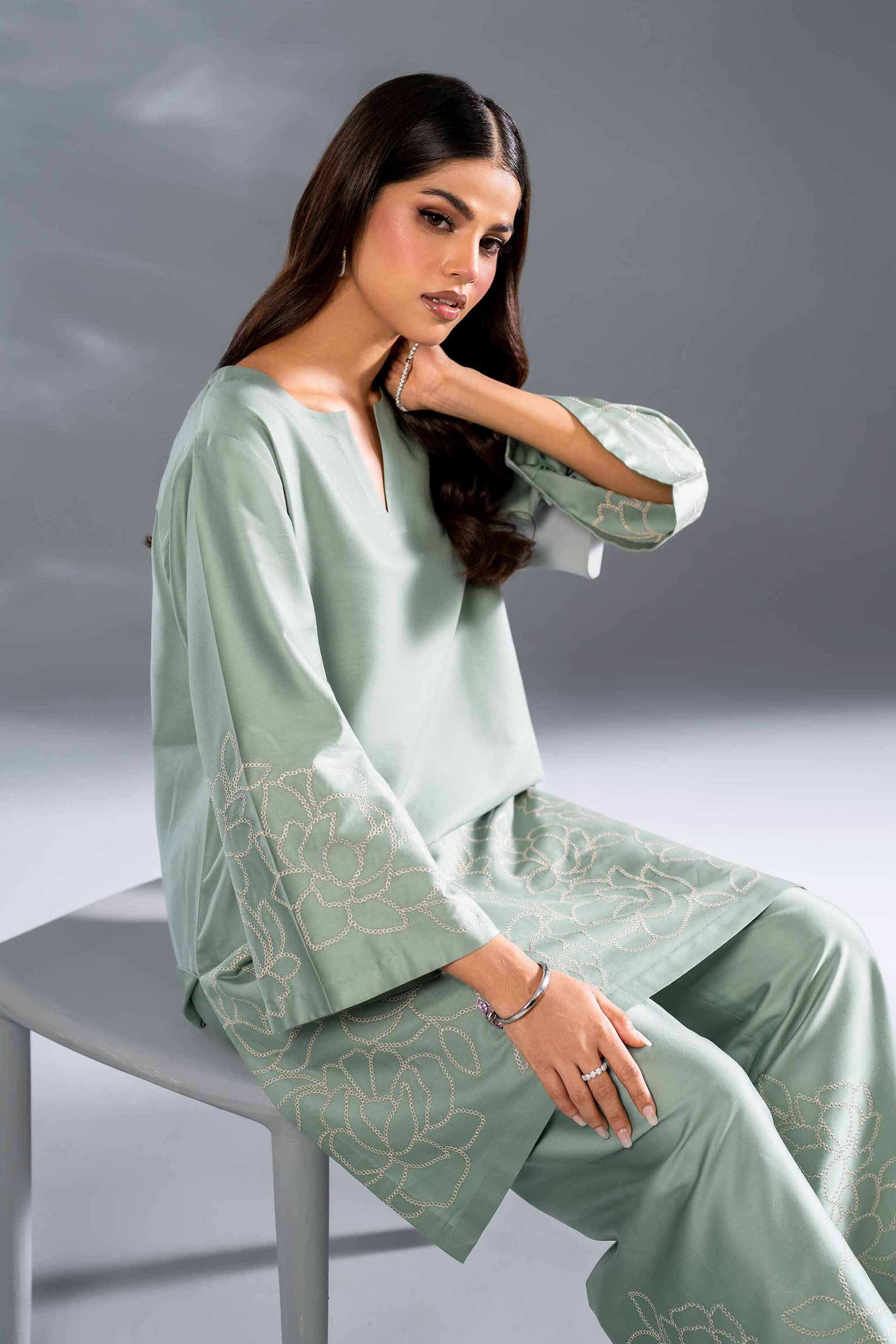 2 Piece - Embroidered Suit - KFW24-112