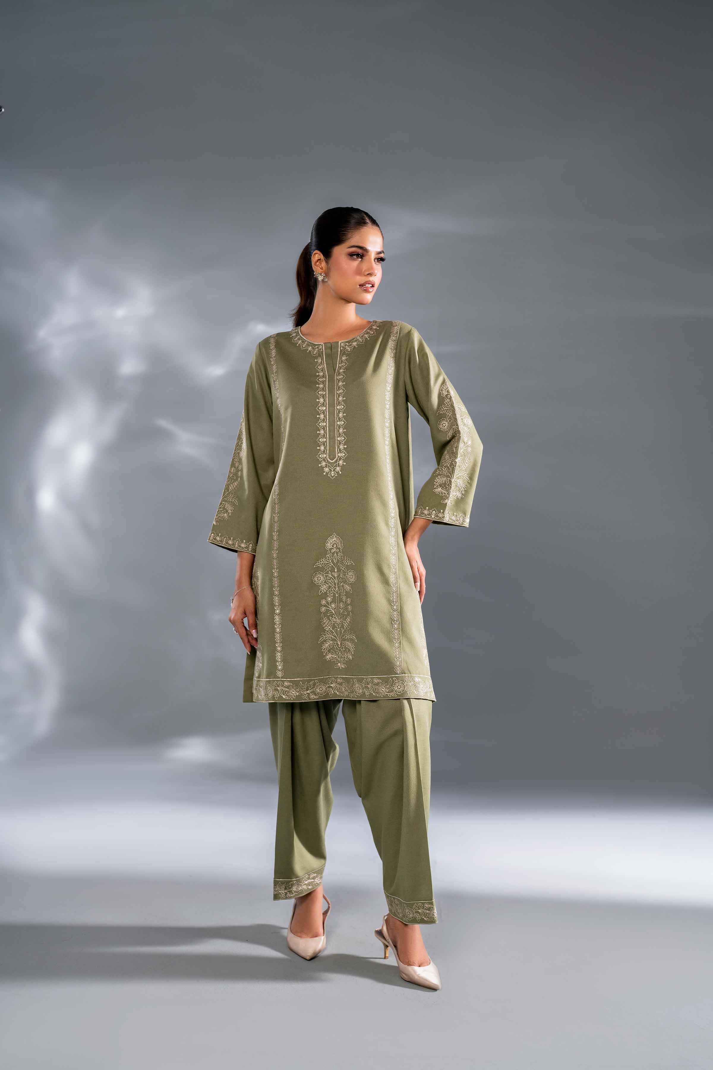 2 Piece - Embroidered Suit - KFW24-117