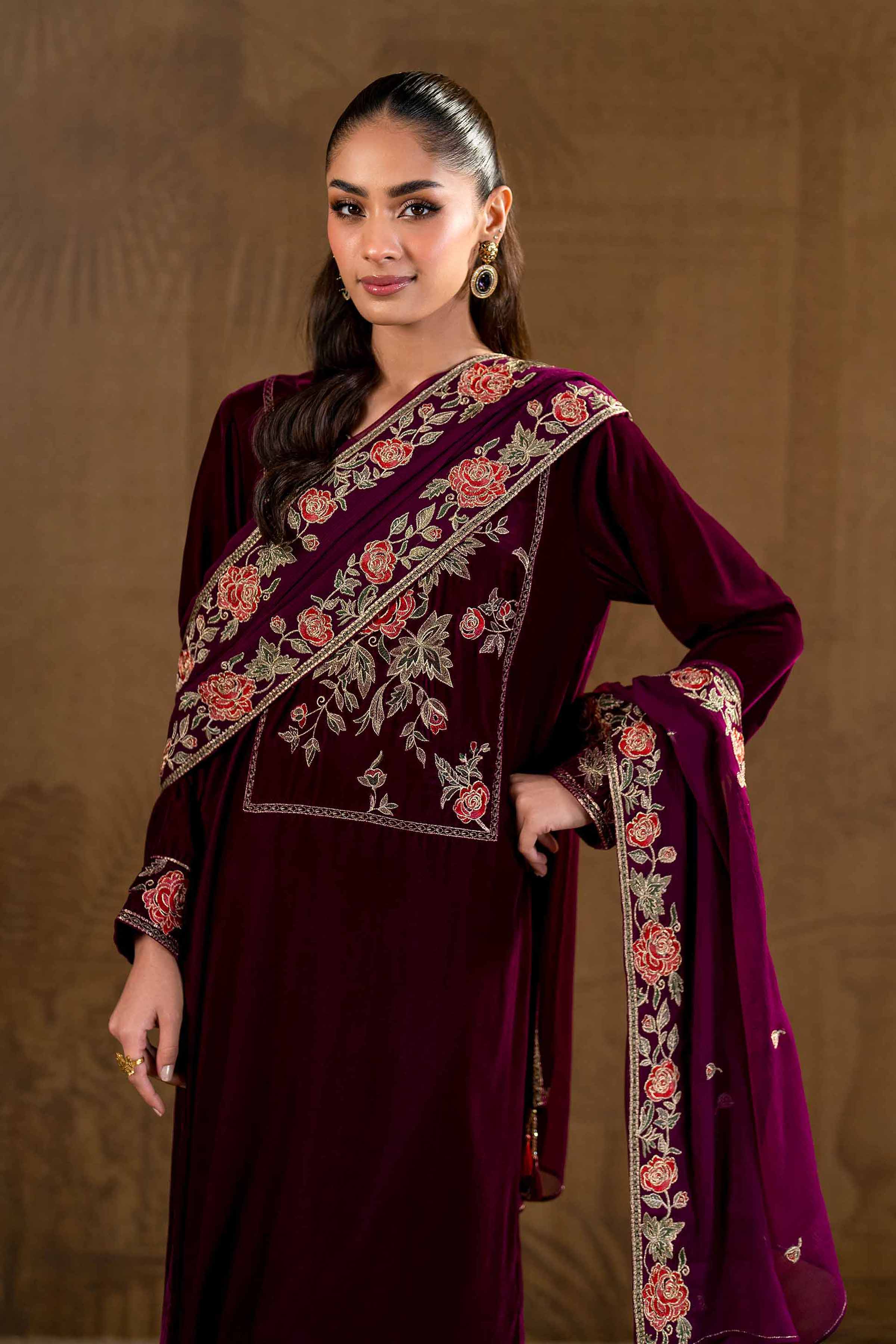3 Piece - Embroidered Suit - KFW24-14