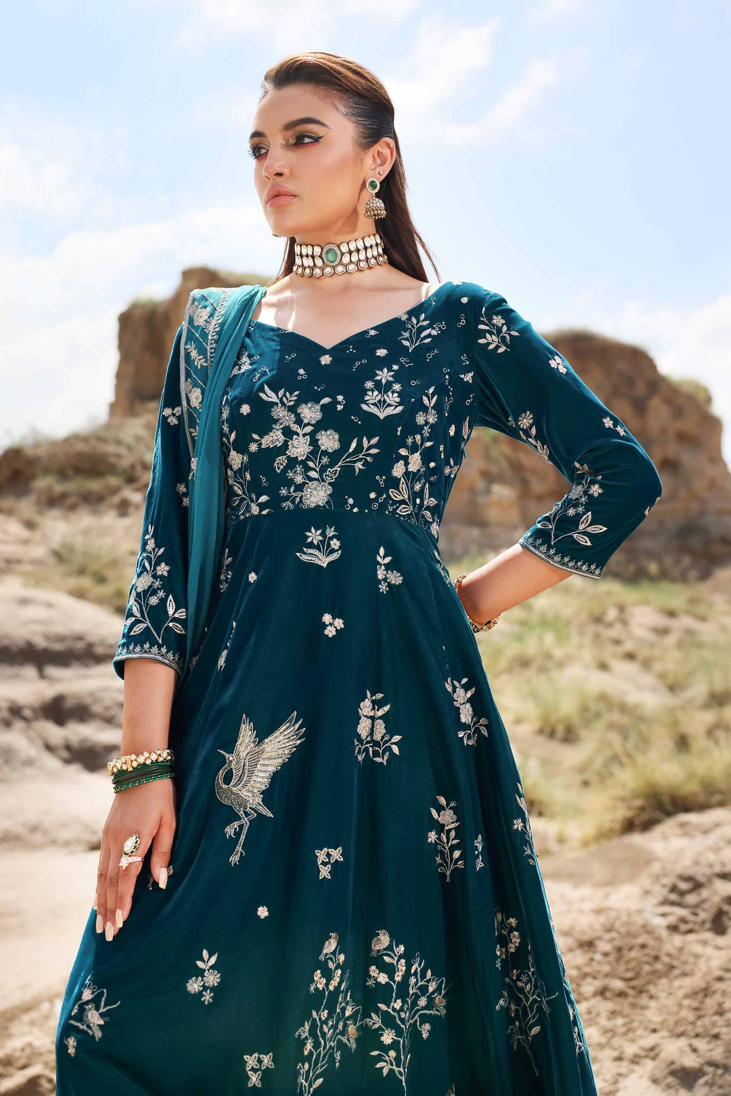 2 Piece - Embroidered Suit - KFW24-15