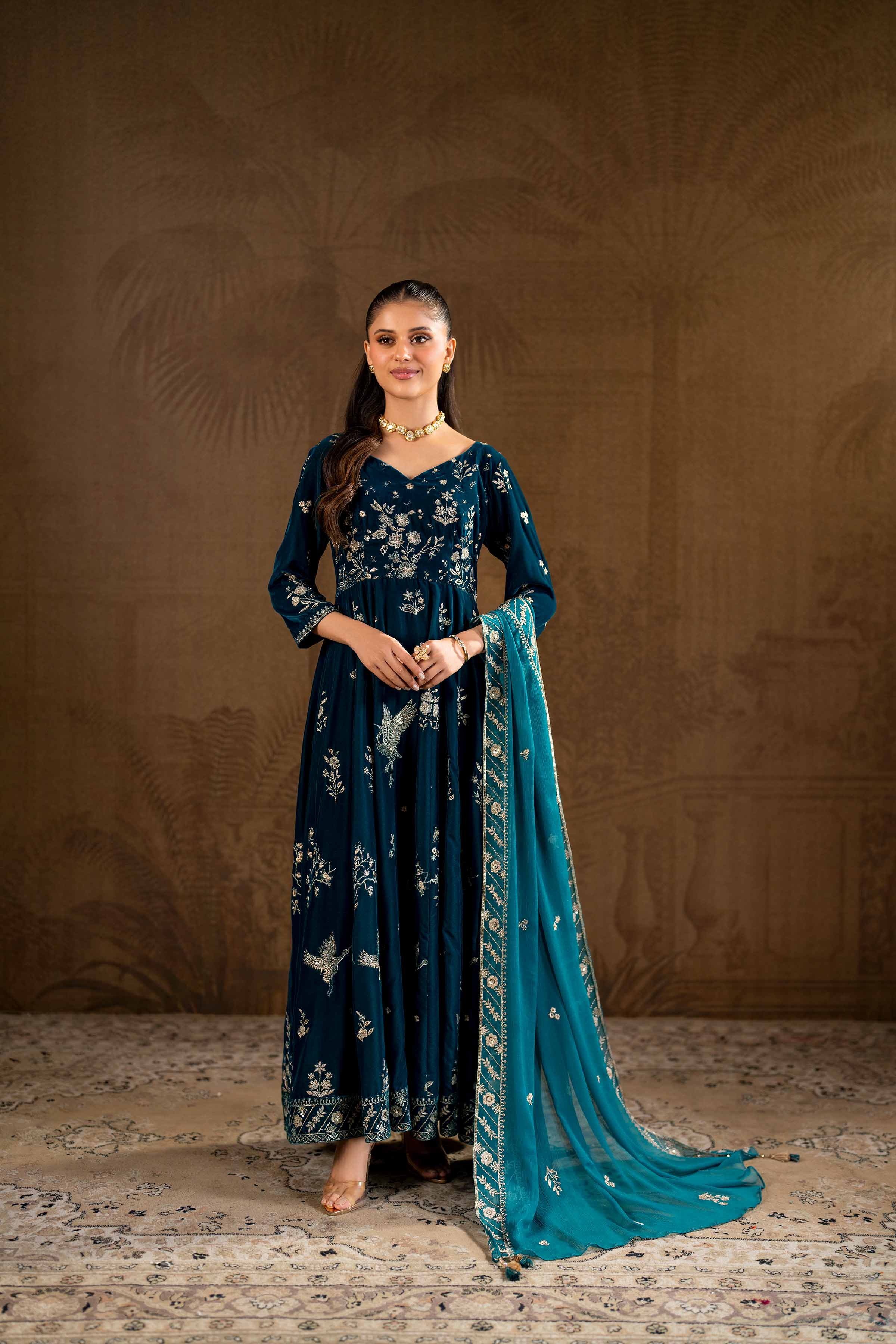2 Piece - Embroidered Suit - KFW24-15