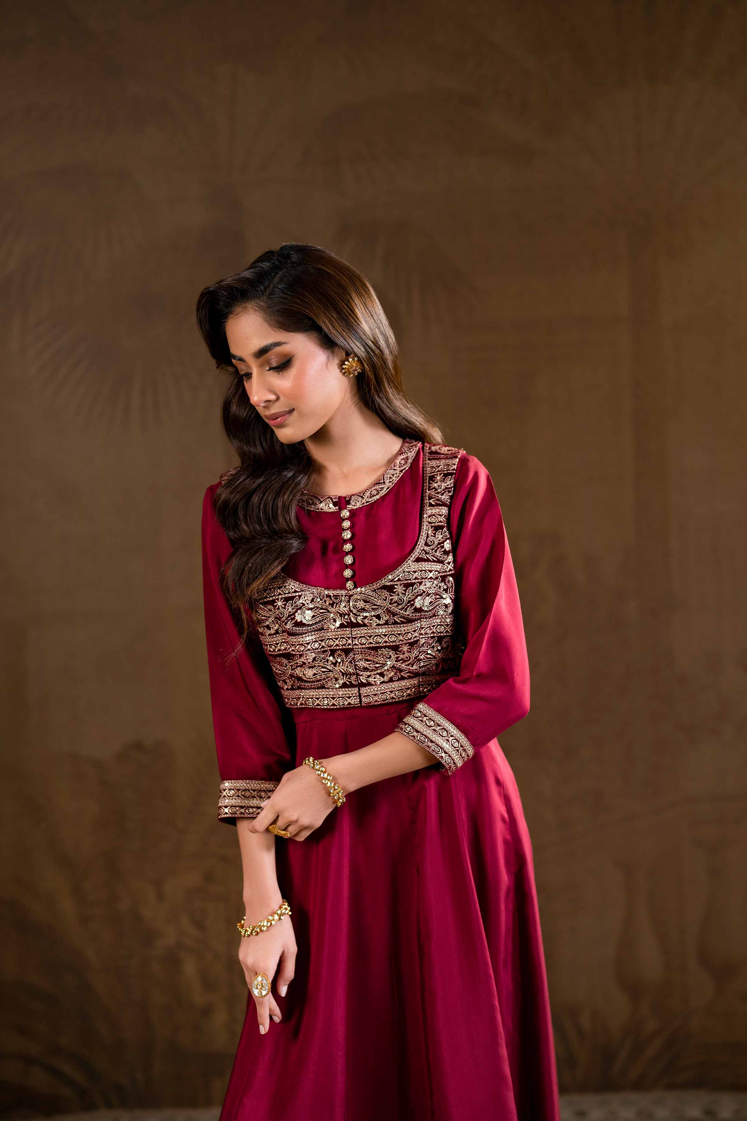 2 Piece - Embroidered Suit - KFW24-16