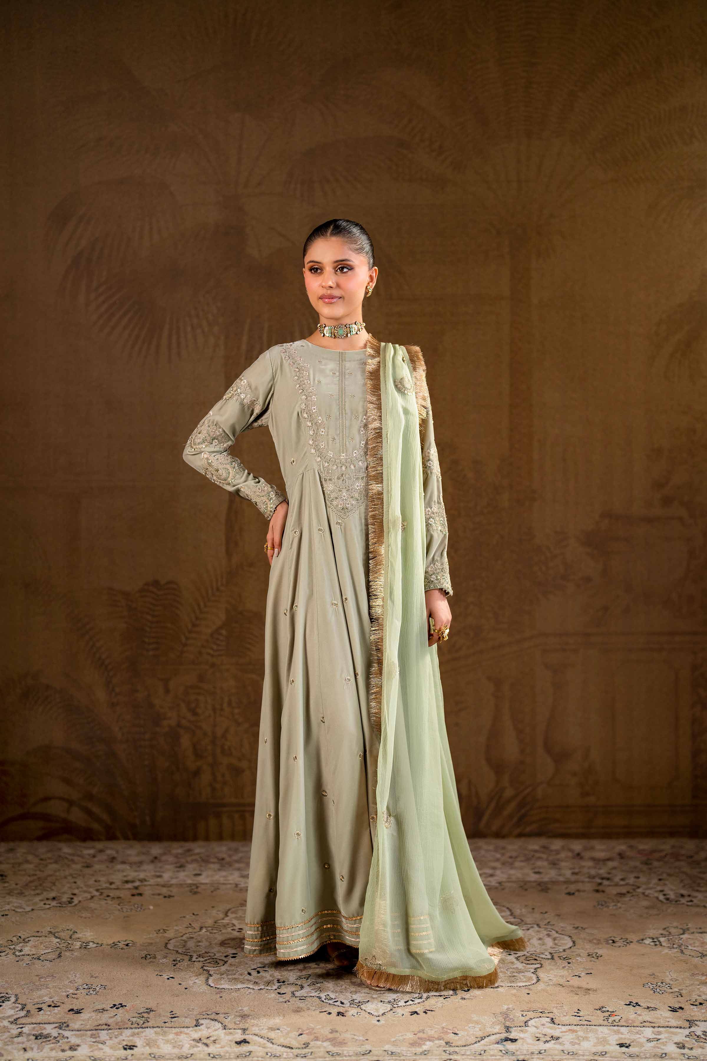 2 Piece - Embroidered Suit - KFW24-17