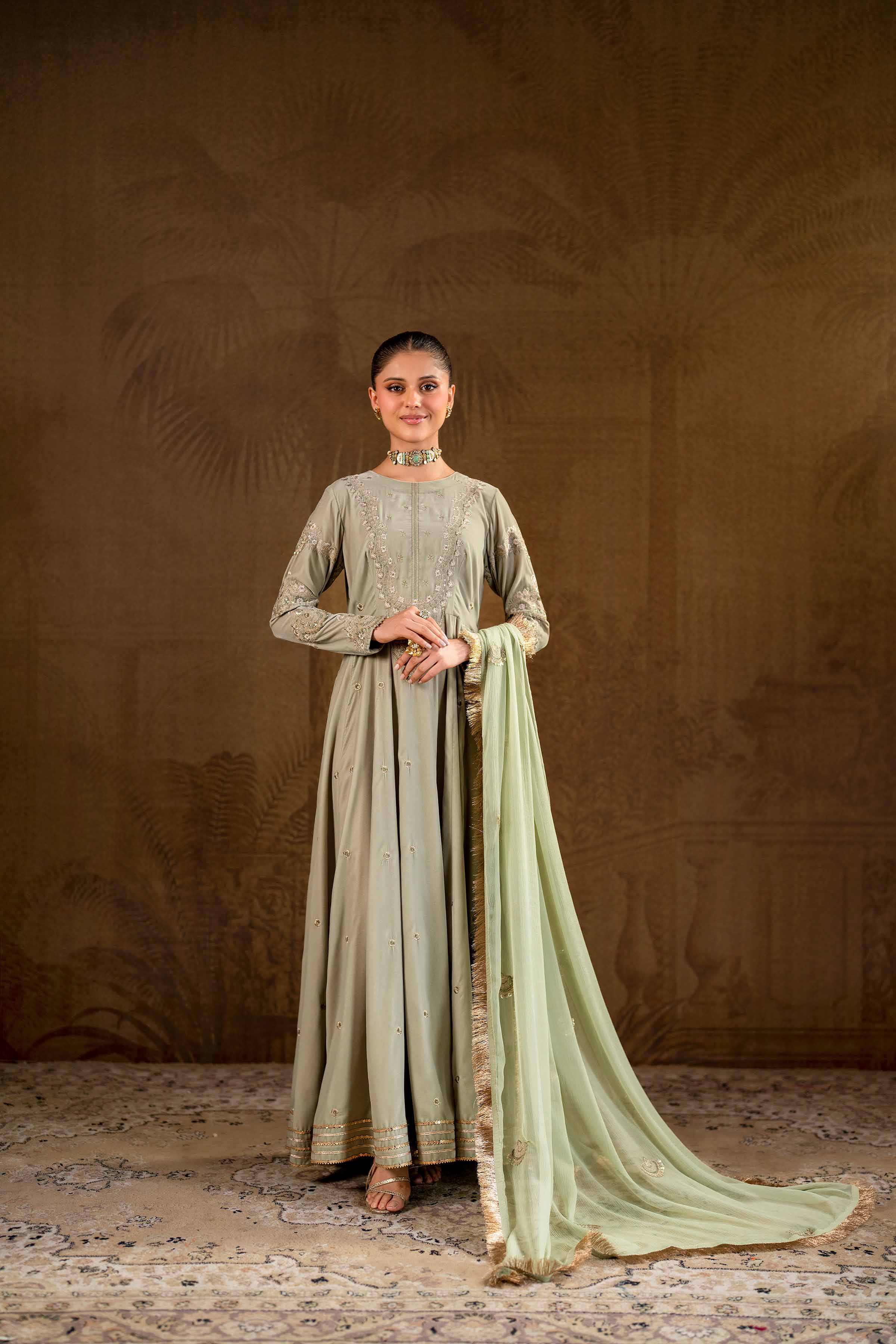 2 Piece - Embroidered Suit - KFW24-17
