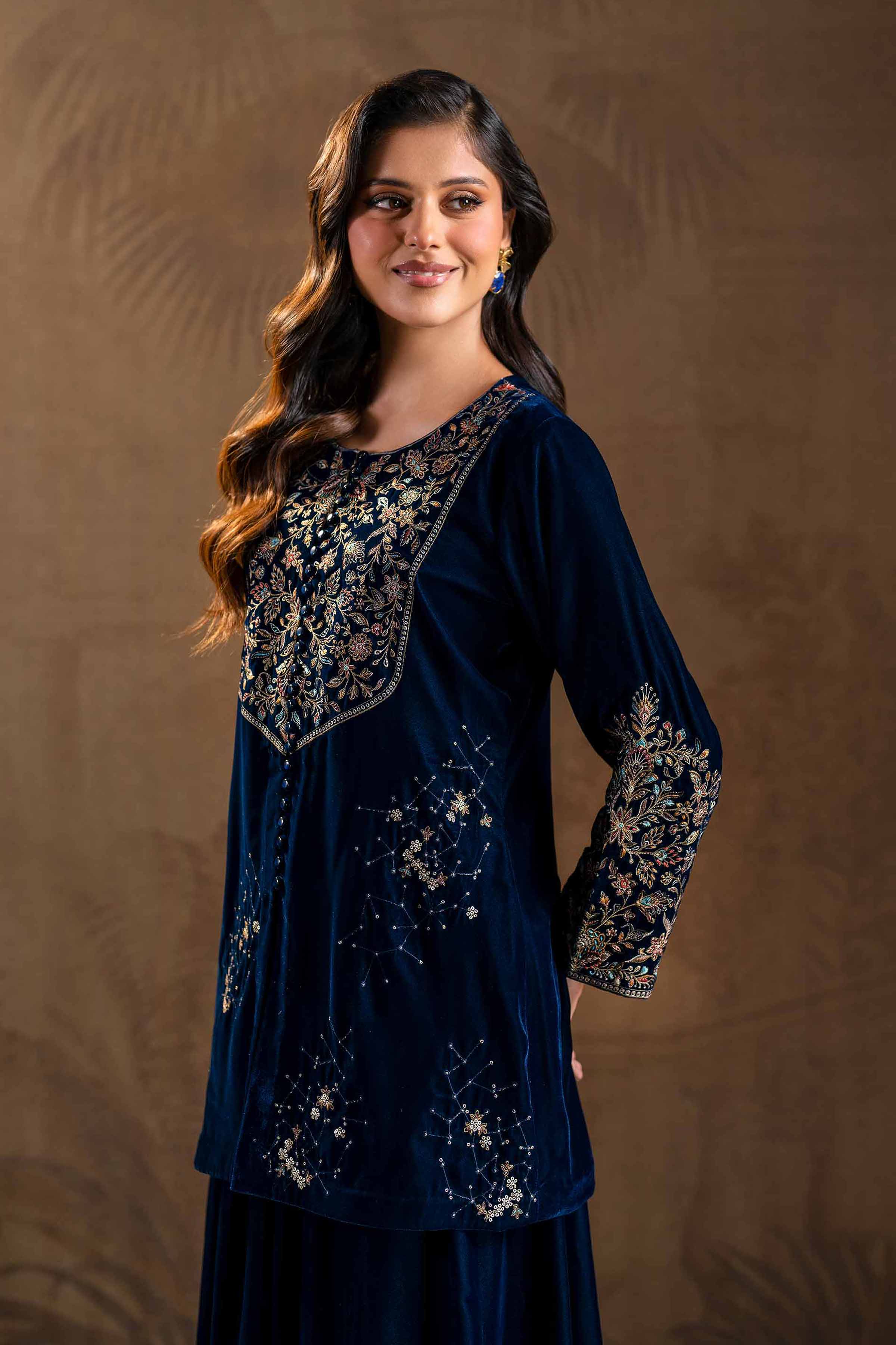 2 Piece - Embroidered Suit - KFW24-18