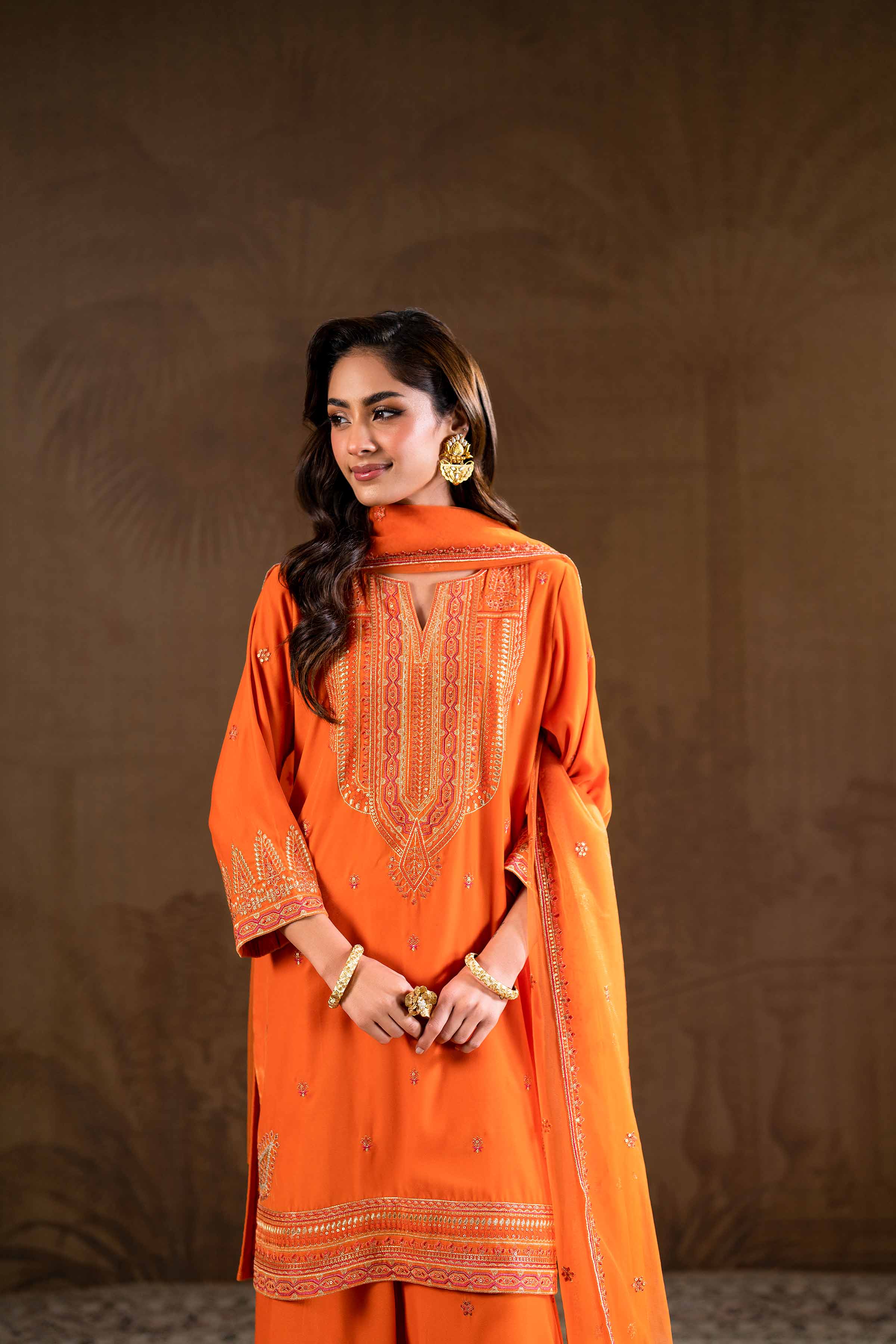 3 Piece - Embroidered Suit - KFW24-19