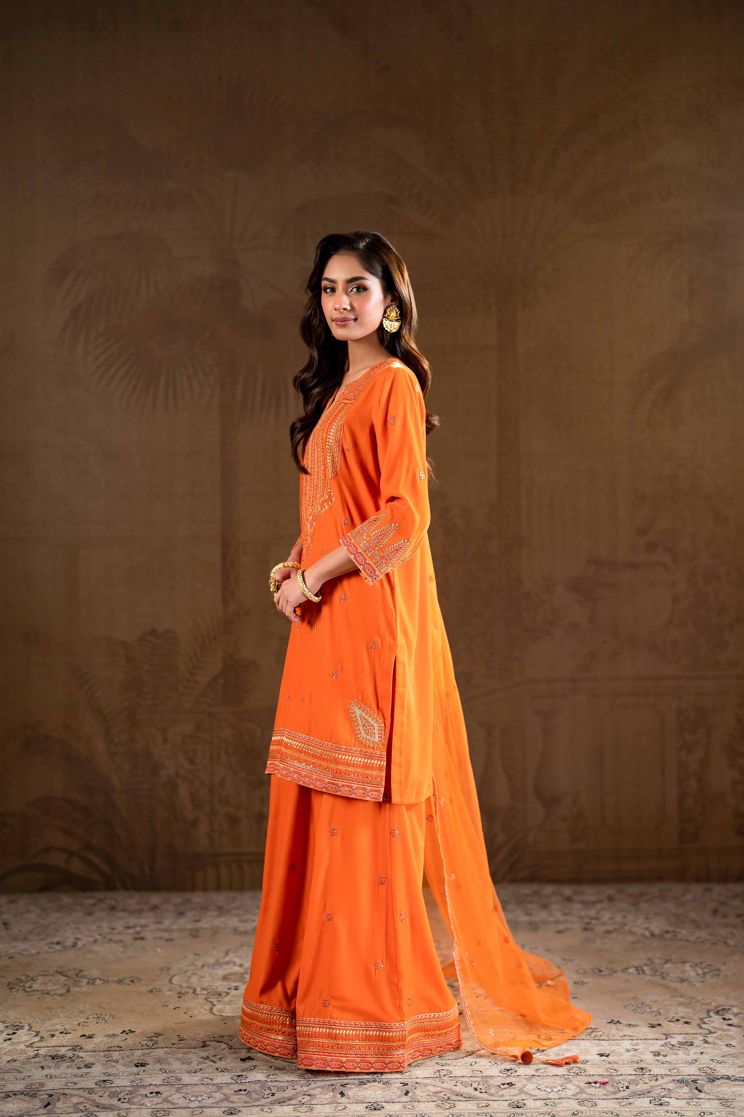 3 Piece - Embroidered Suit - KFW24-19