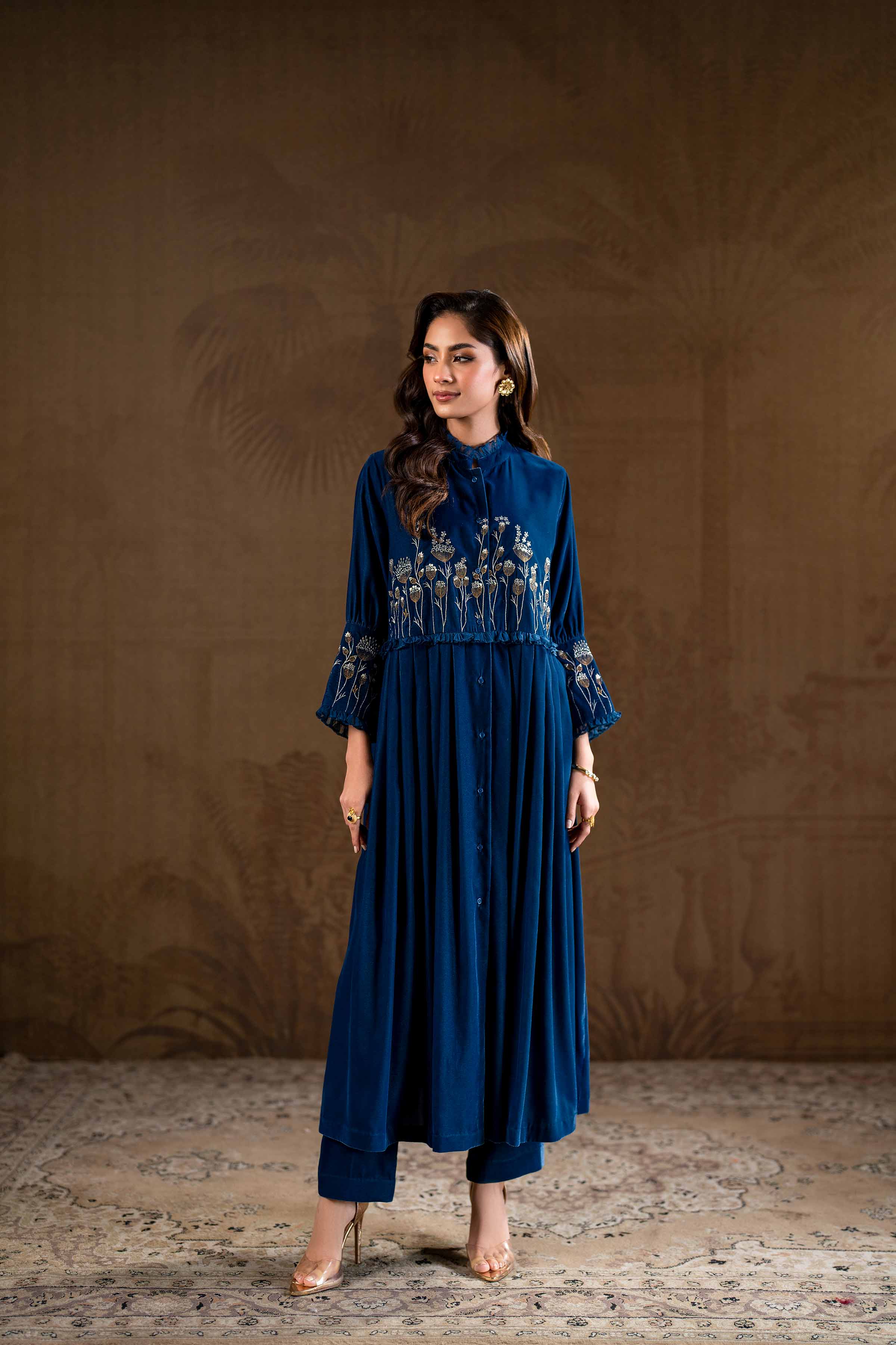 2 Piece - Embroidered Suit - KFW24-21