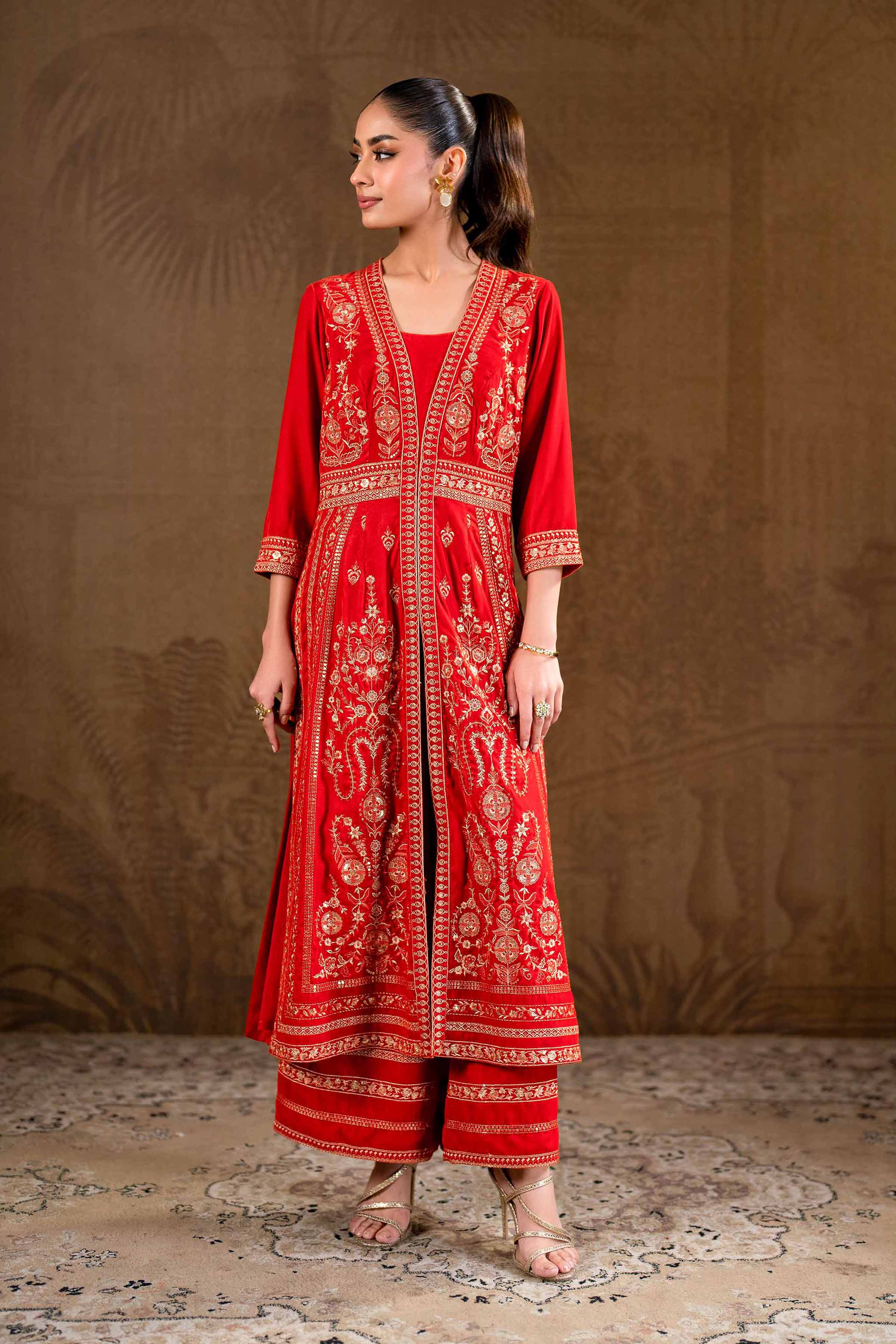 2 Piece - Embroidered Suit - KFW24-24