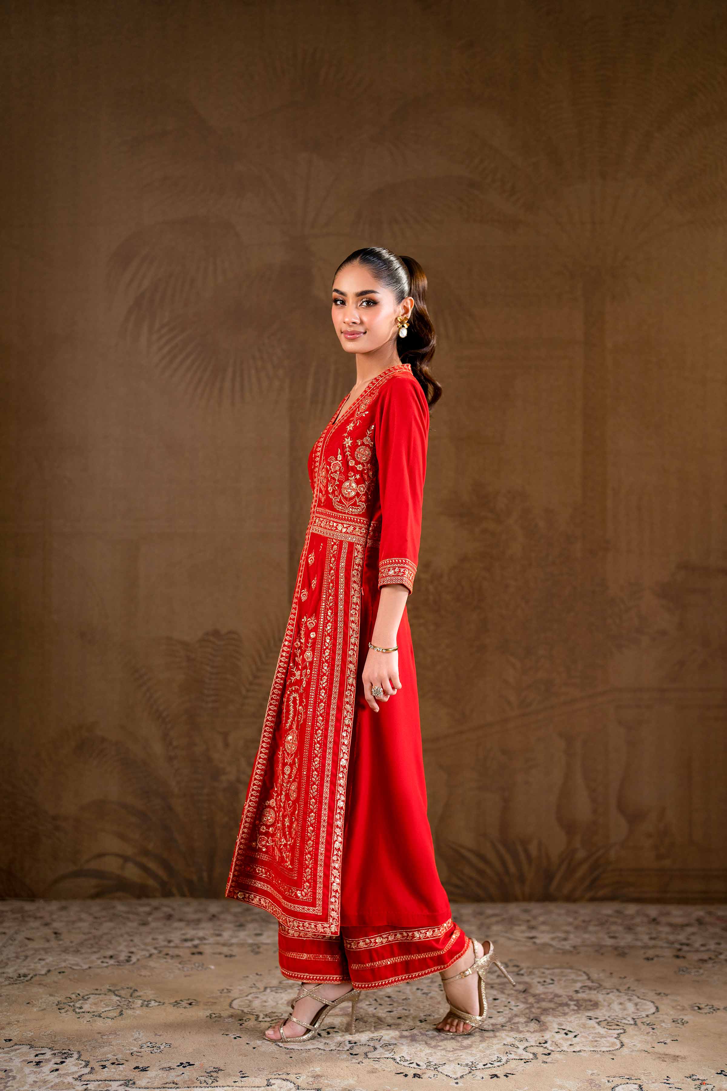 2 Piece - Embroidered Suit - KFW24-24