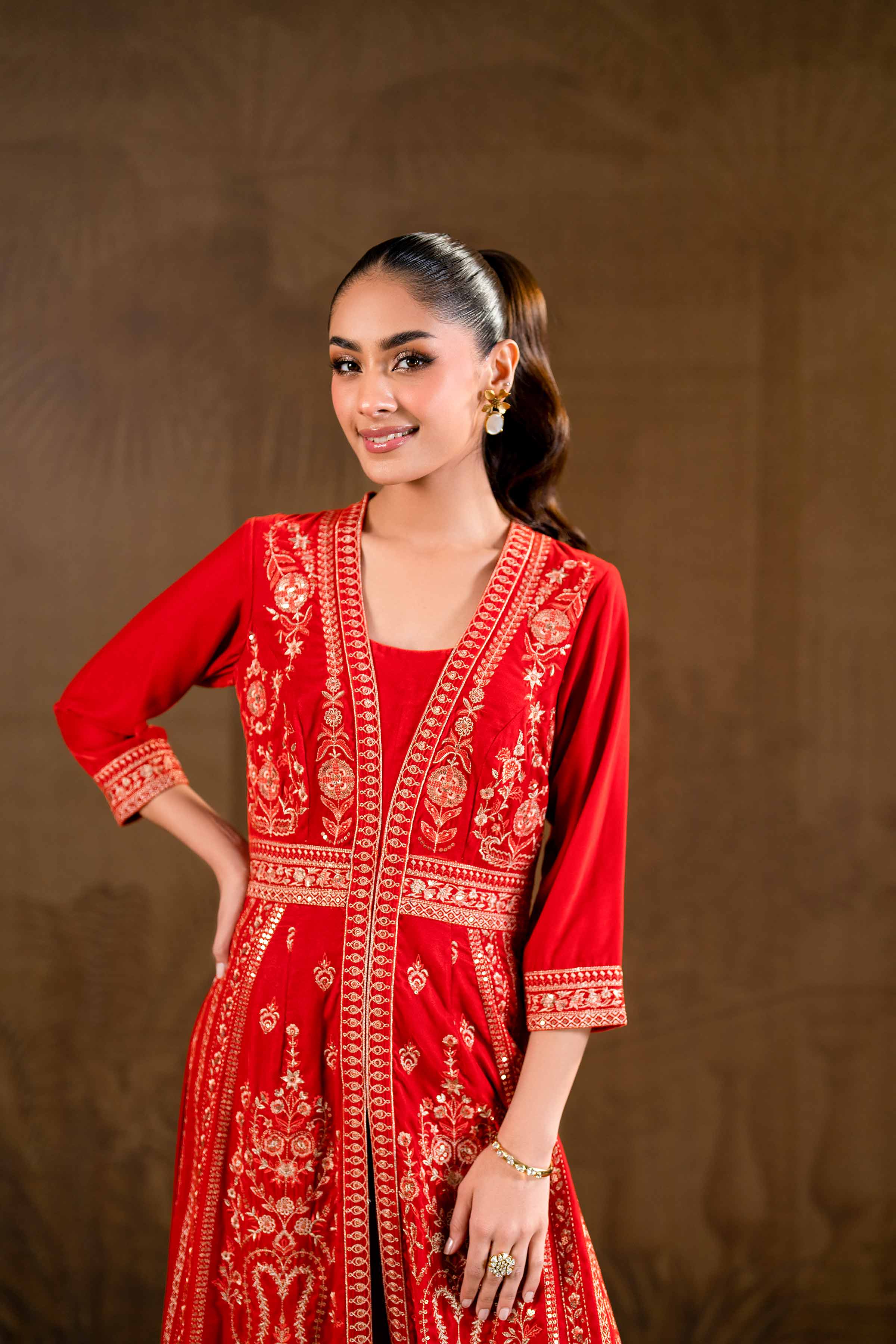 2 Piece - Embroidered Suit - KFW24-24