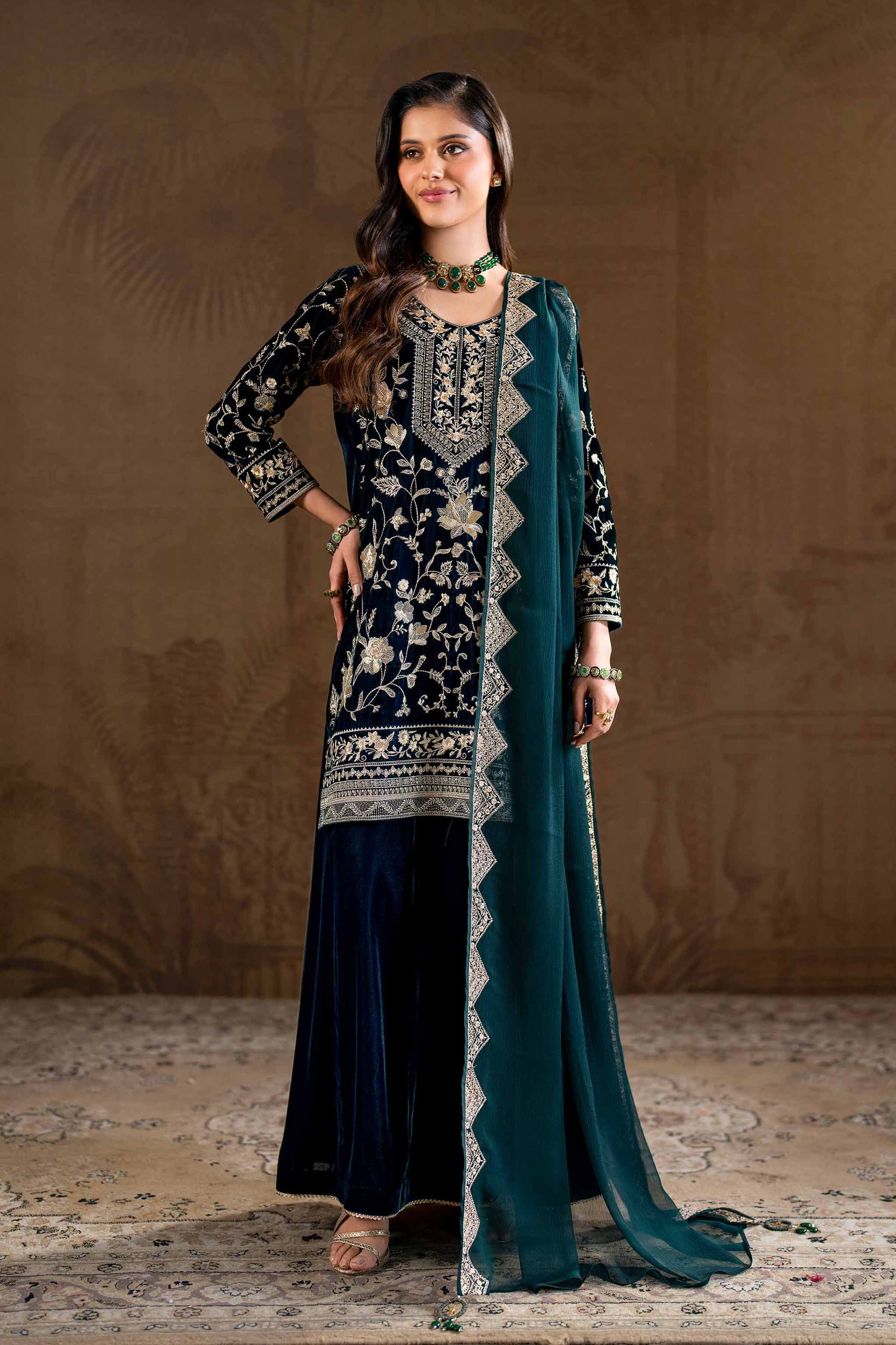 3 Piece - Embroidered Suit - KFW24-26