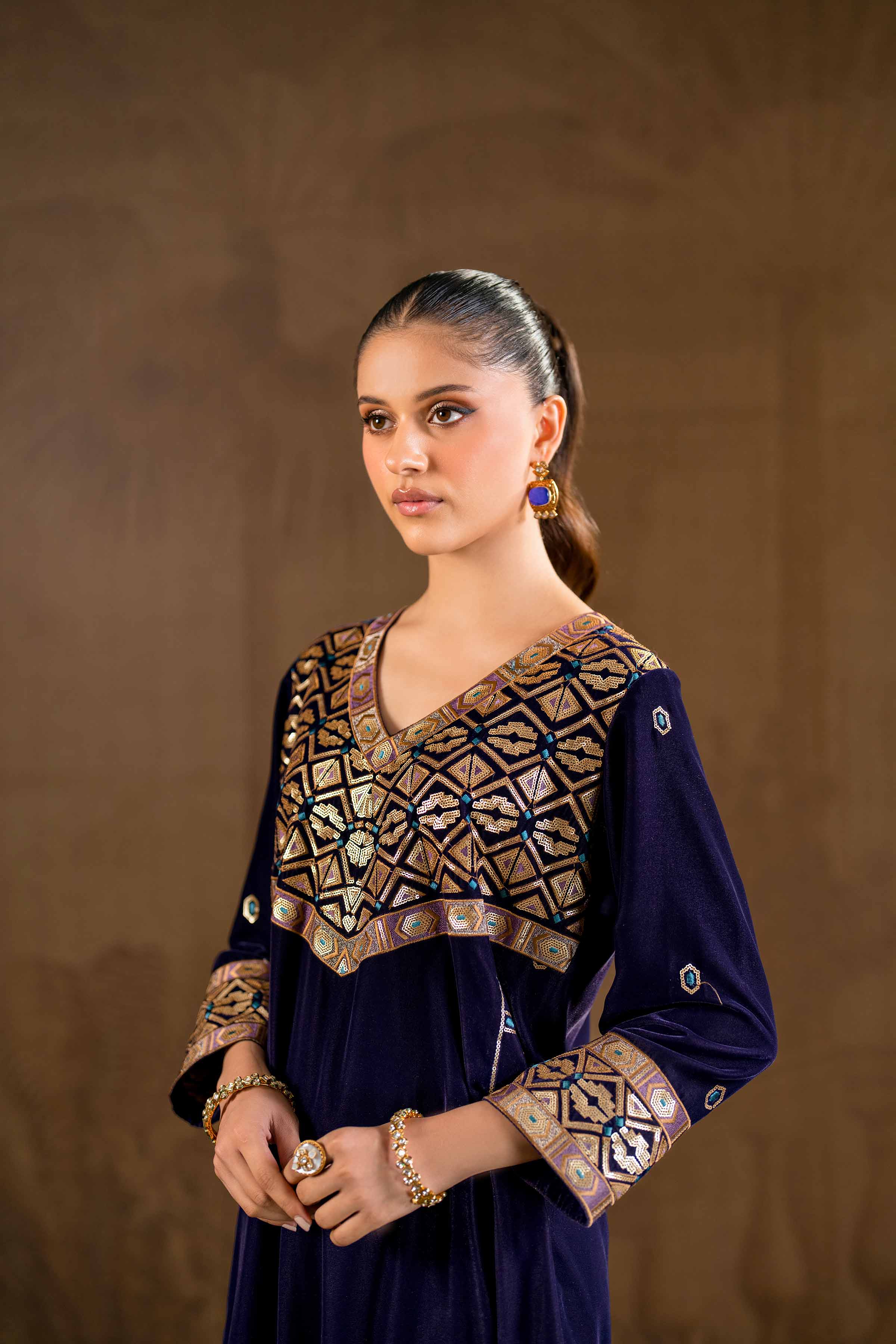 2 Piece - Embroidered Suit - KFW24-27