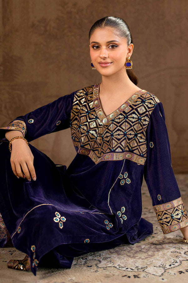 2 Piece - Embroidered Suit - KFW24-27