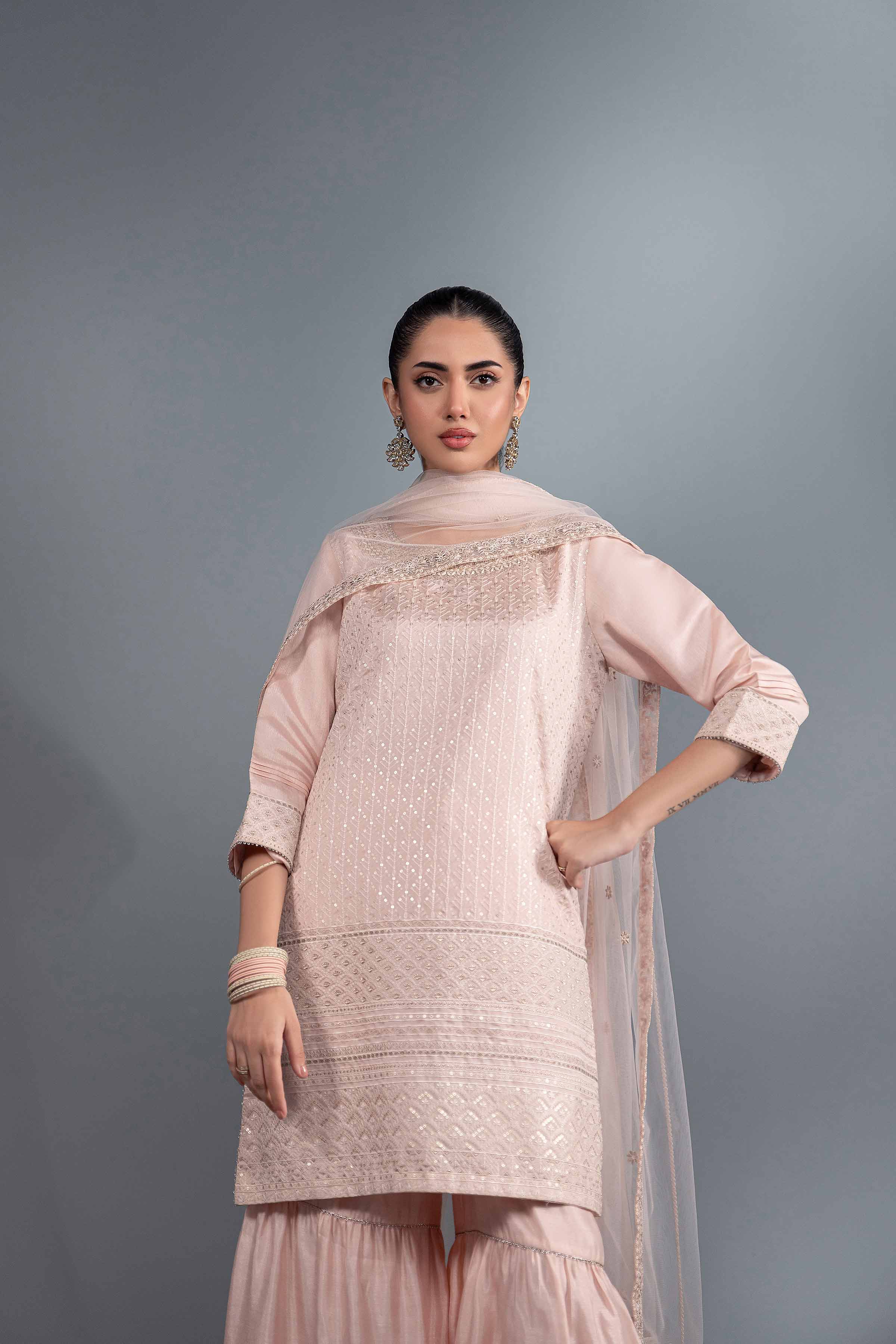 3 Piece - Embroidered Suit - KFW24-35