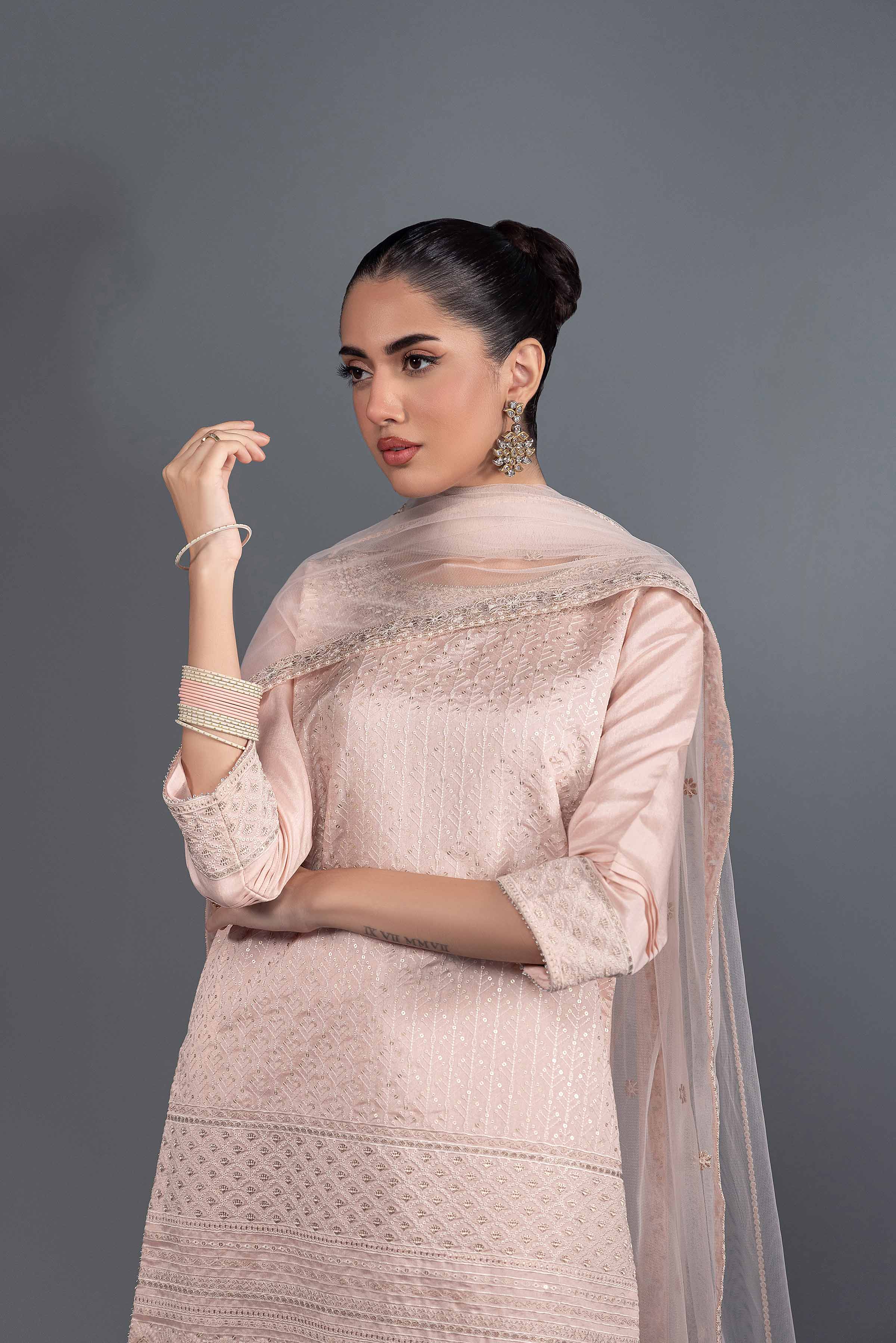 3 Piece - Embroidered Suit - KFW24-35