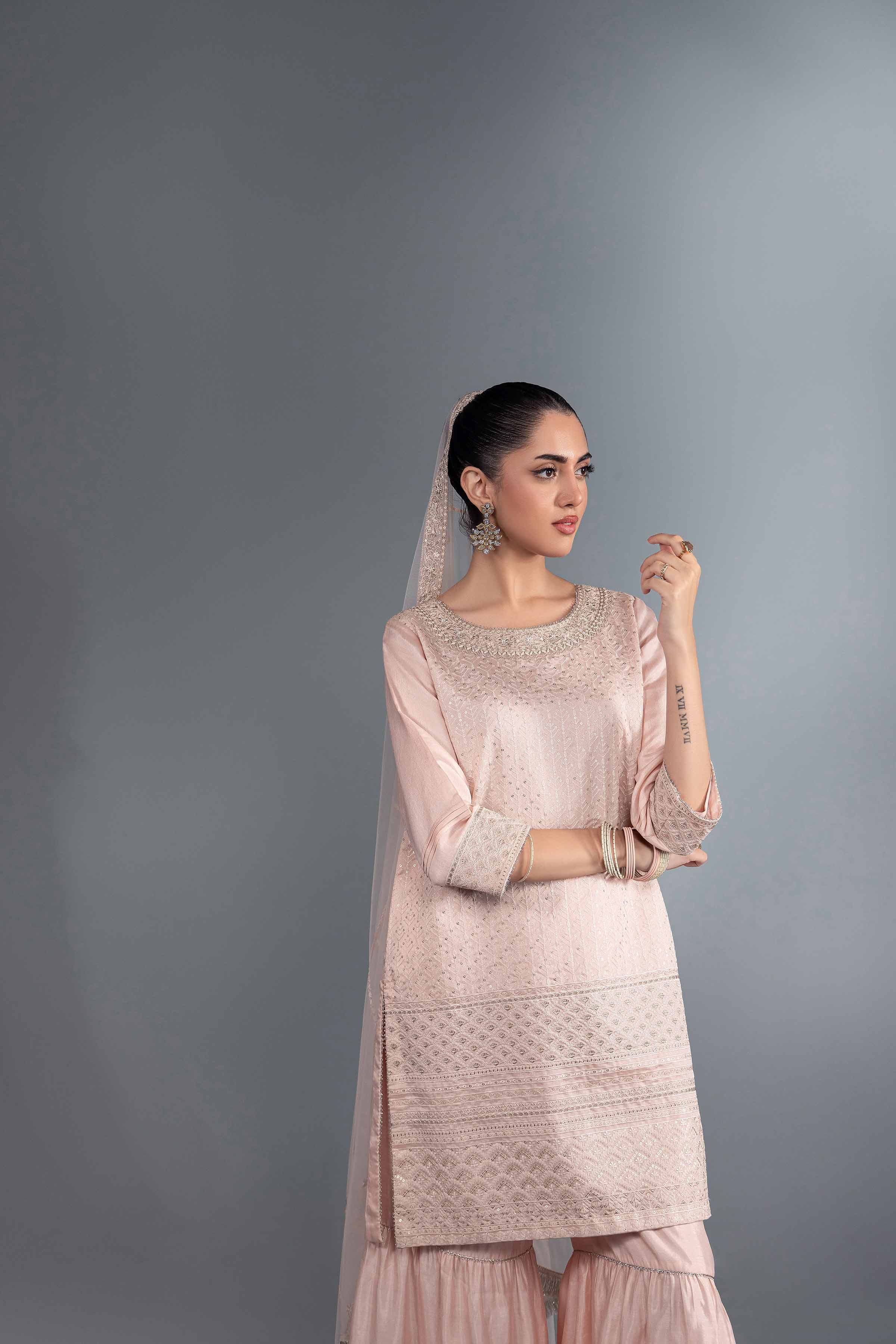 3 Piece - Embroidered Suit - KFW24-35
