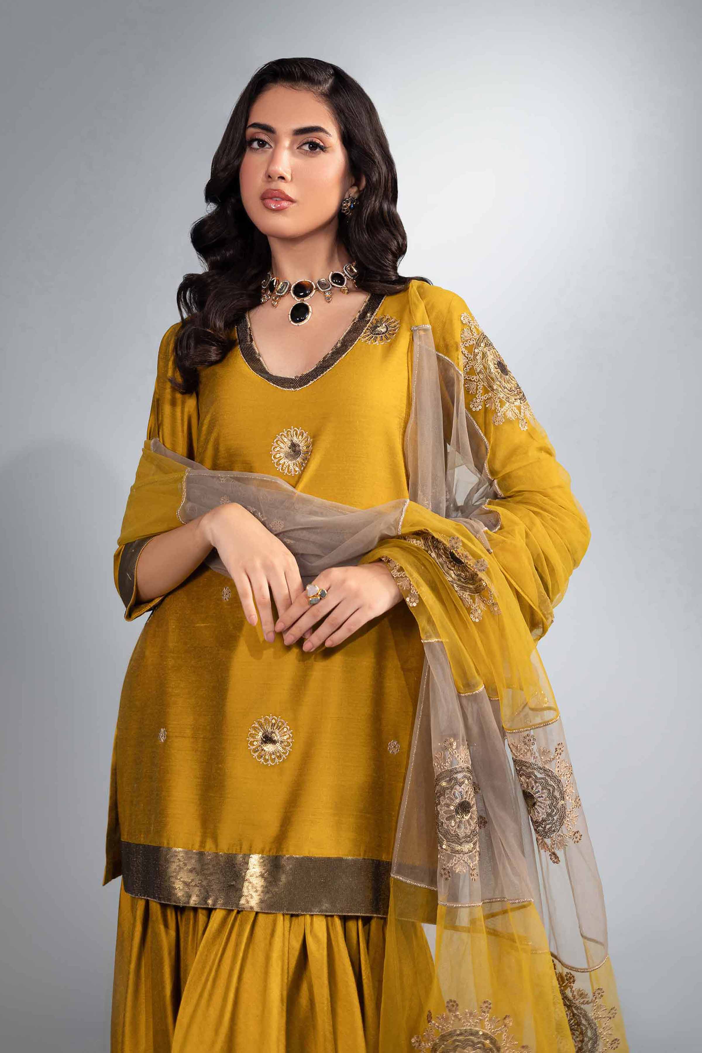 3 Piece - Embroidered Suit - KFW24-37