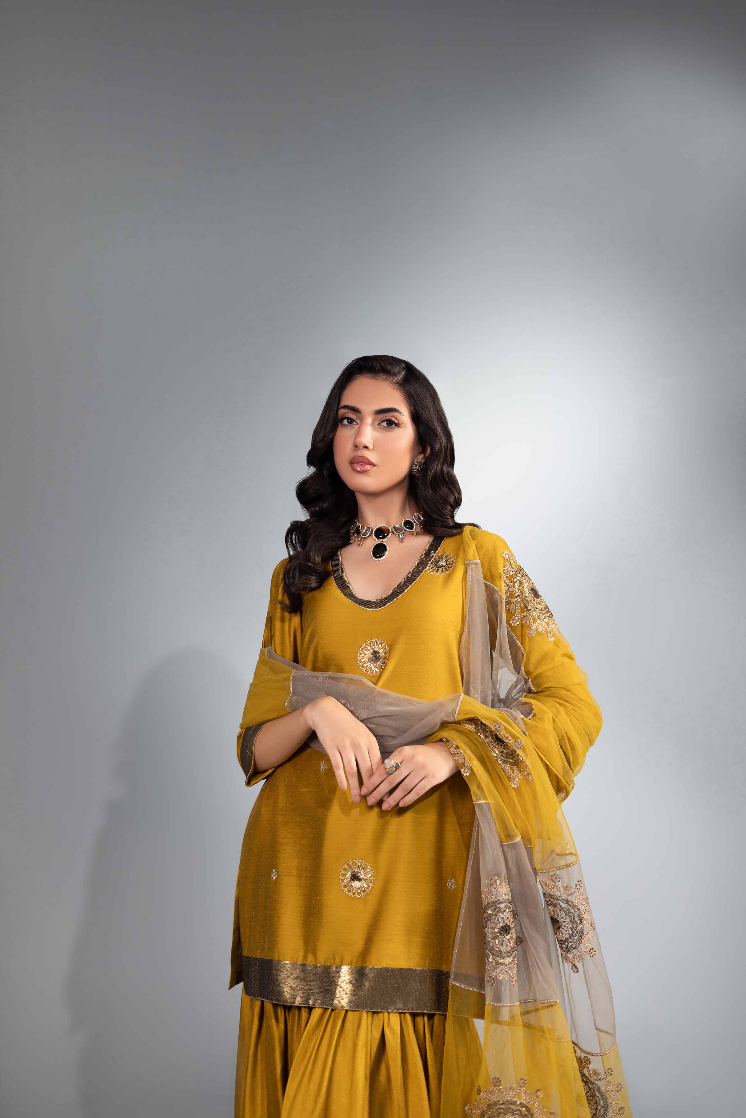 3 Piece - Embroidered Suit - KFW24-37