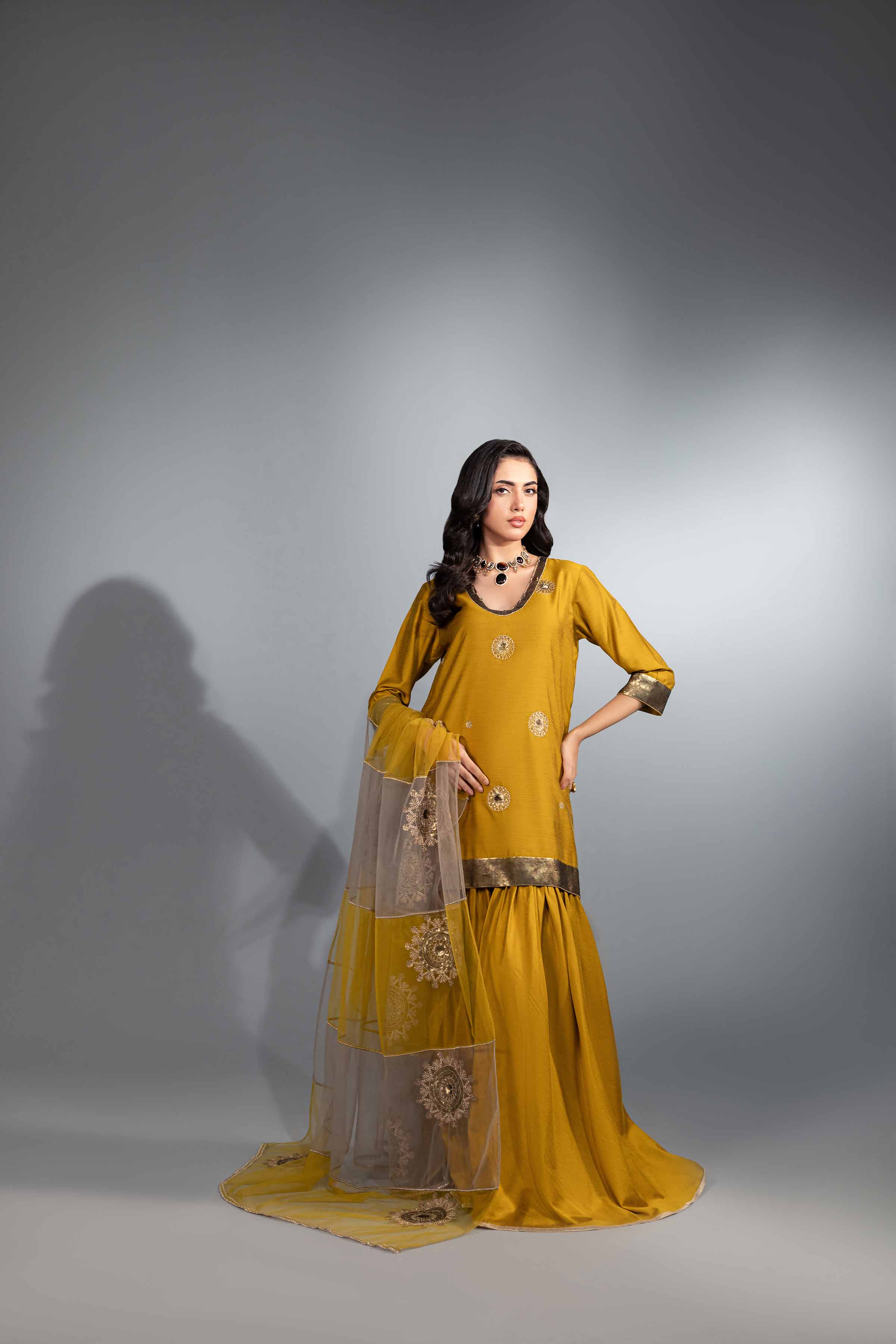 3 Piece - Embroidered Suit - KFW24-37
