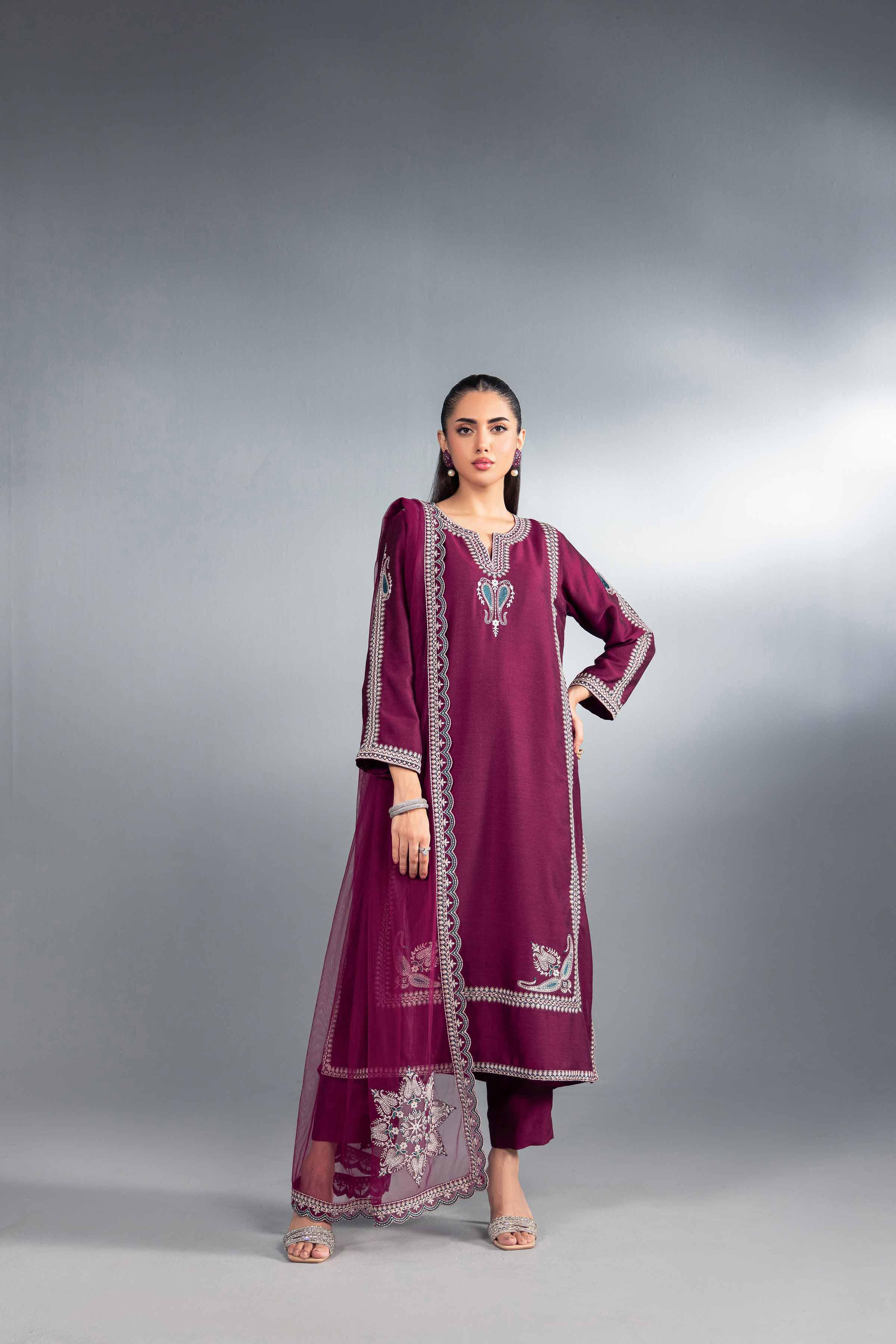 3 Piece - Embroidered Suit - KFW24-42