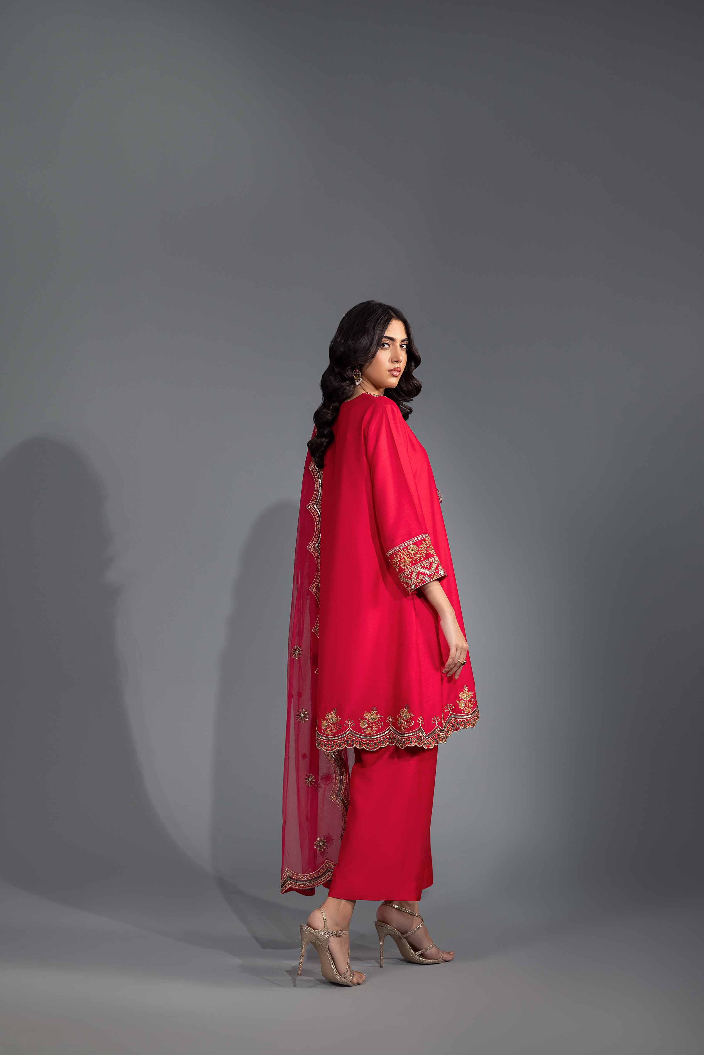 3 Piece - Embroidered Suit - KFW24-43