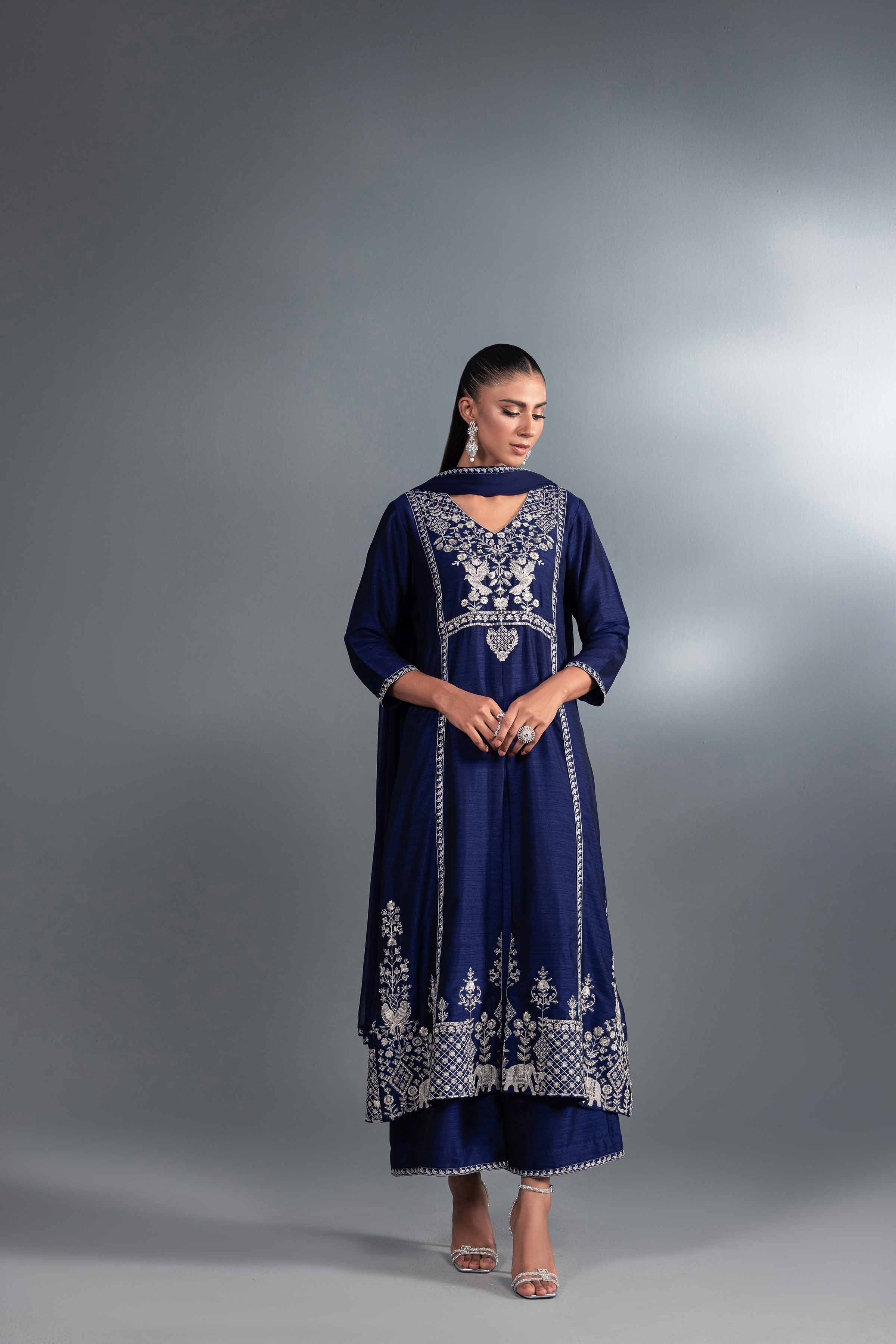 3 Piece - Embroidered Suit - KFW24-45