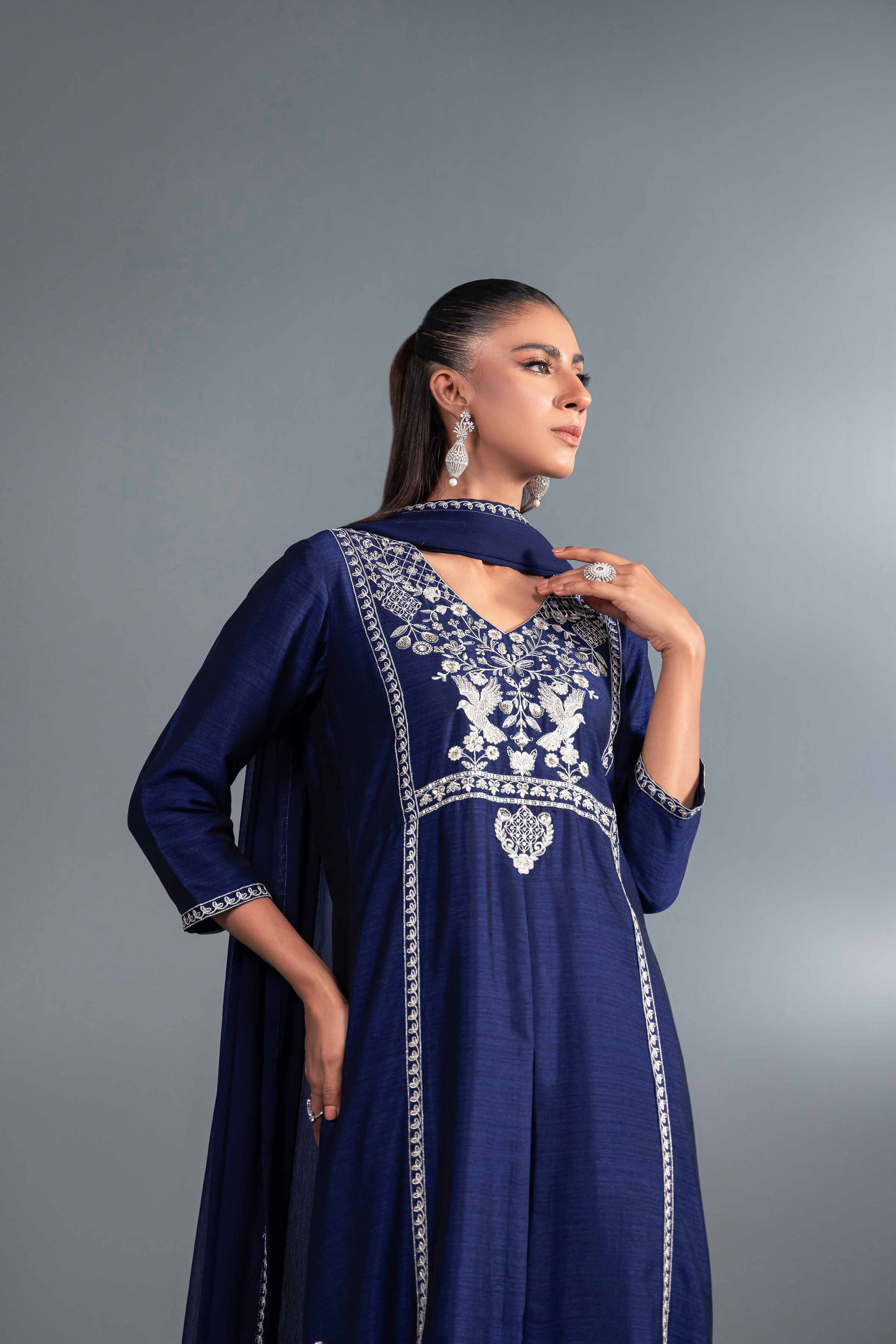 3 Piece - Embroidered Suit - KFW24-45