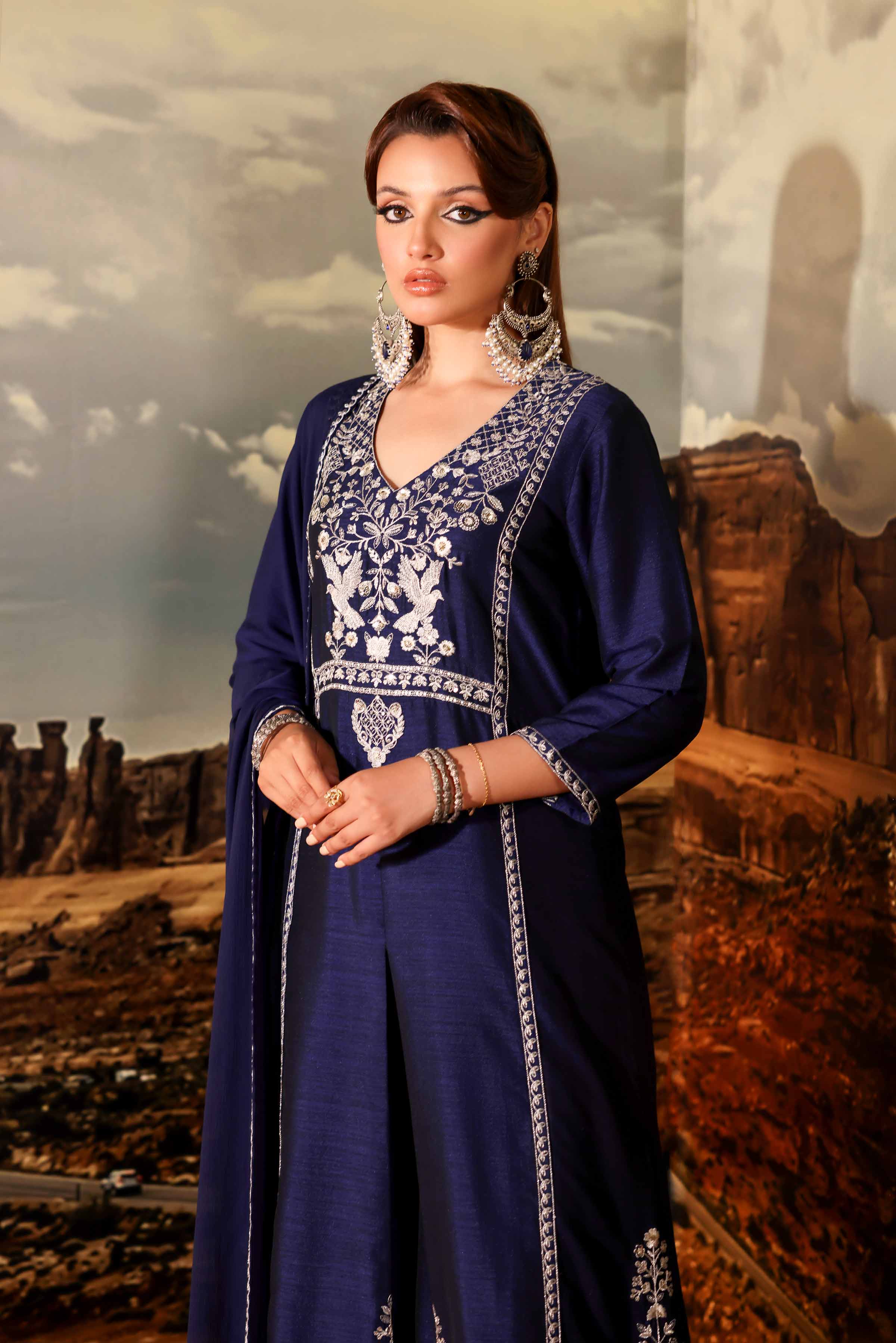 3 Piece - Embroidered Suit - KFW24-45