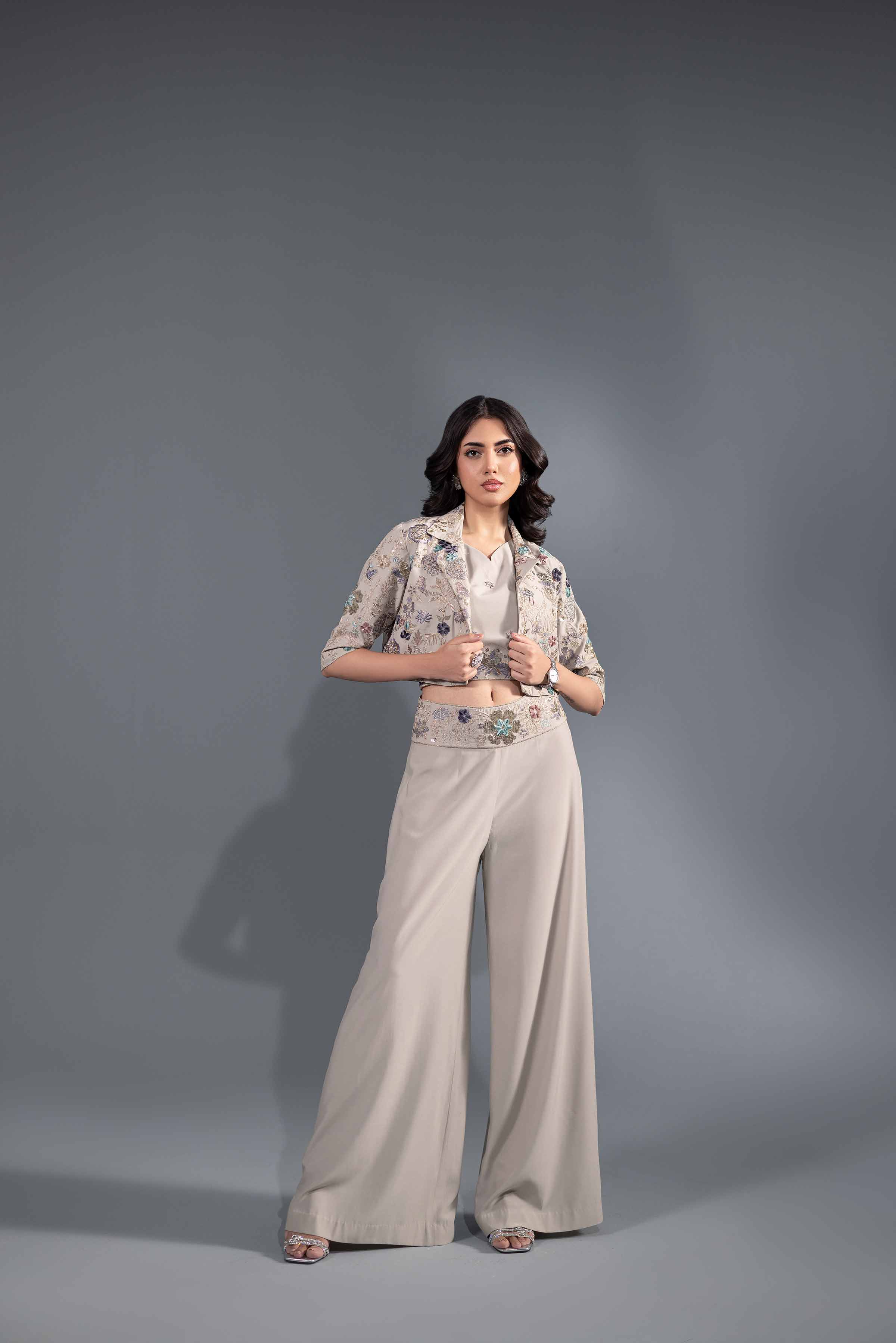 3 Piece - Embroidered Suit - KFW24-48