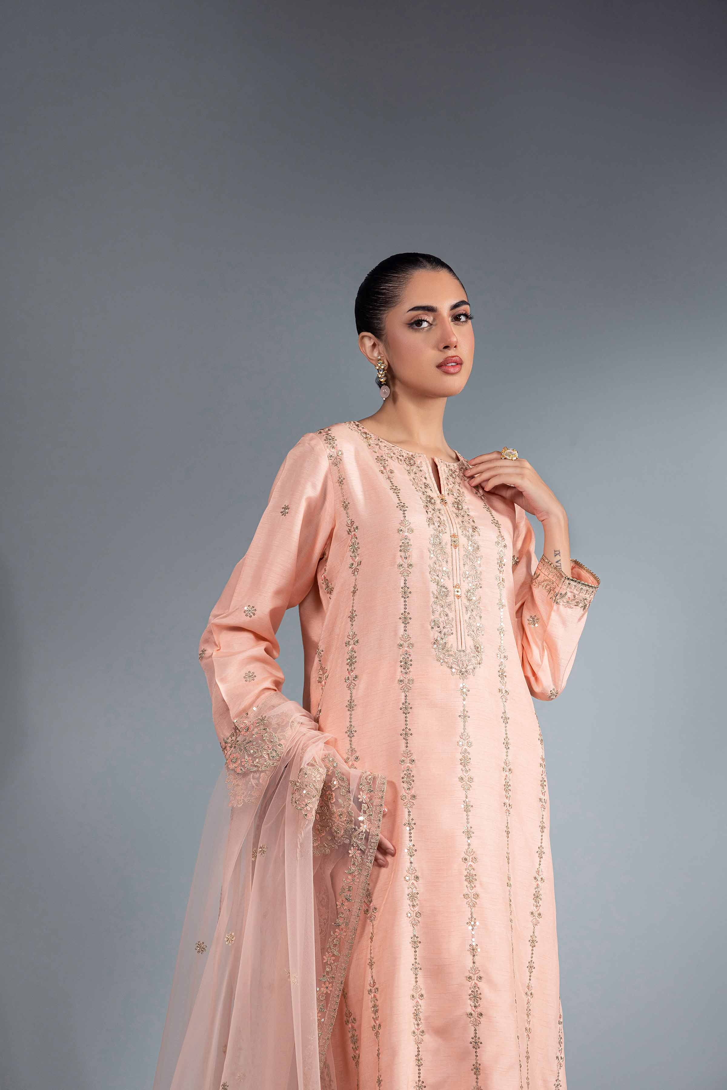 3 Piece - Embroidered Suit - KFW24-49