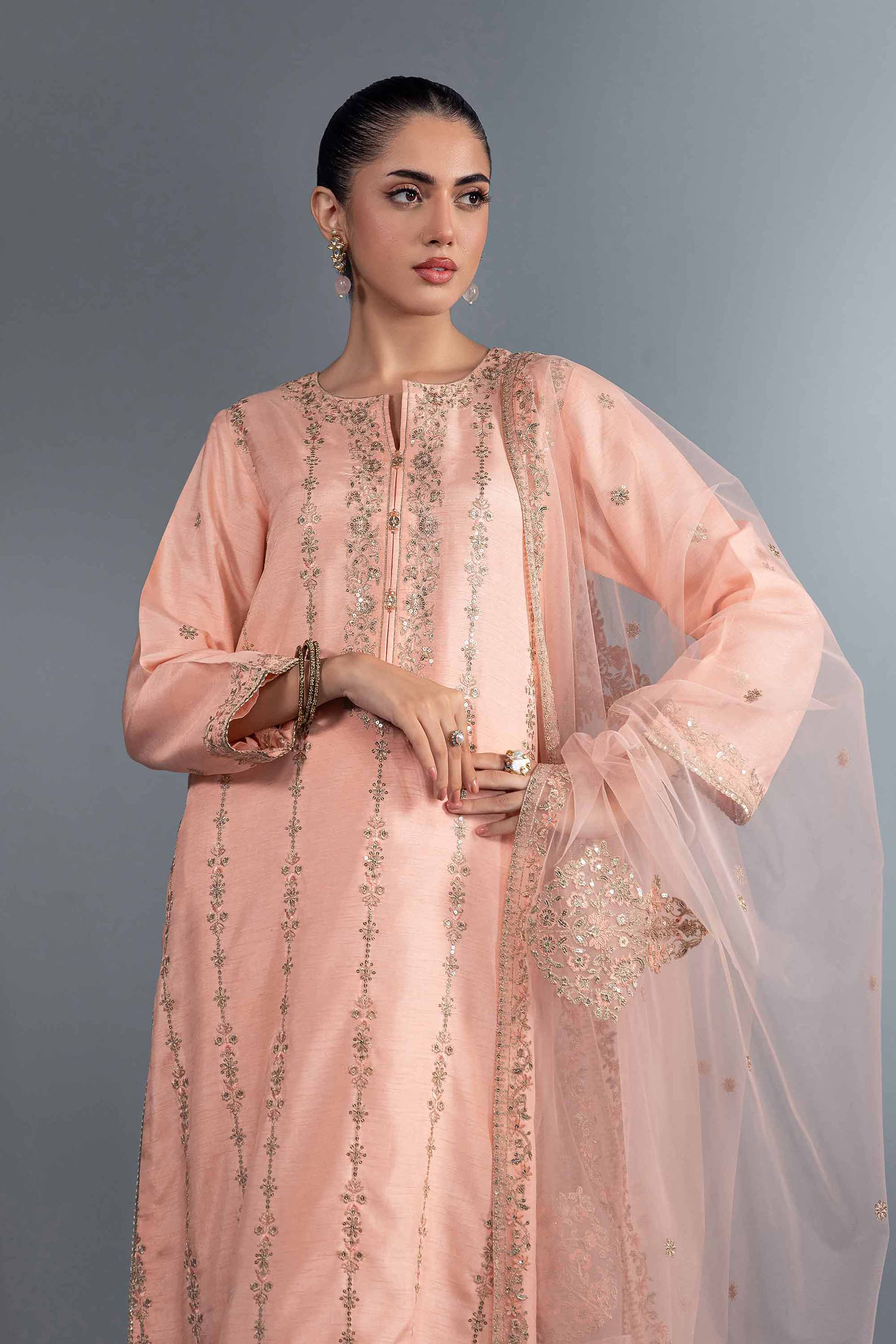 3 Piece - Embroidered Suit - KFW24-49