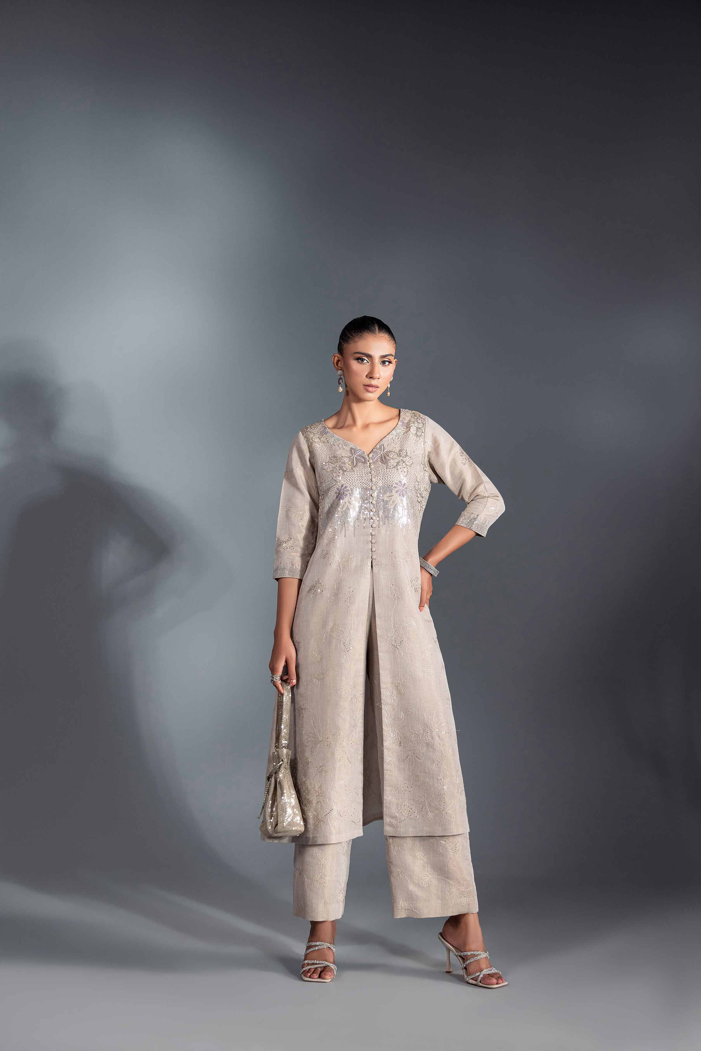 2 Piece - Embroidered Suit - KFW24-54