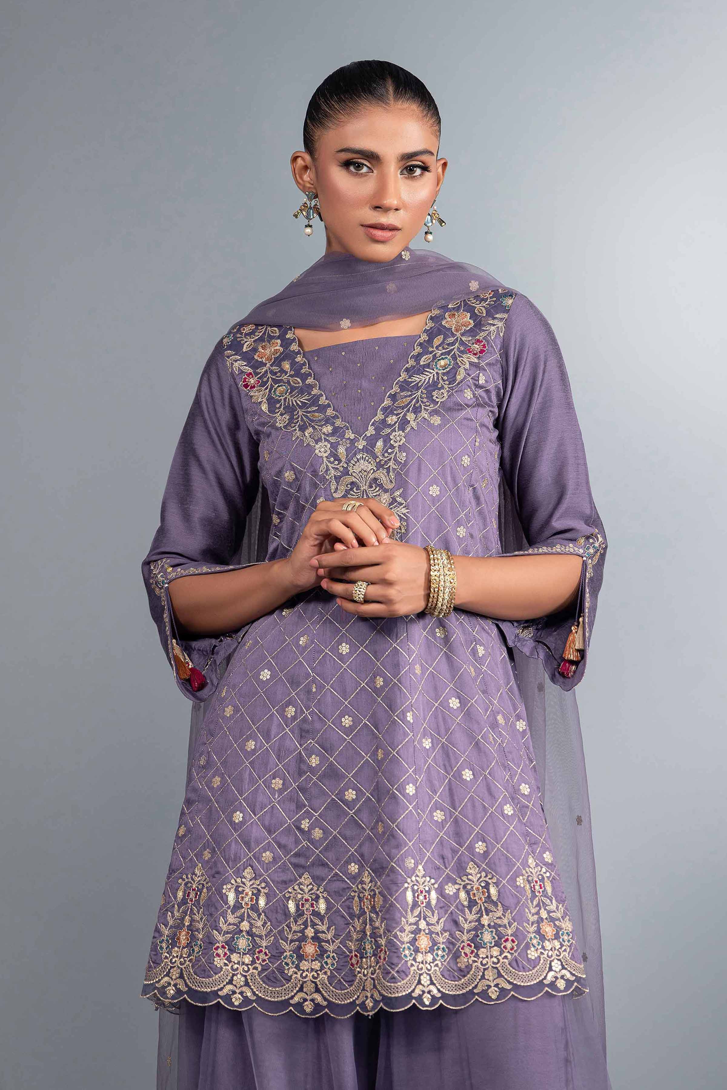3 Piece - Embroidered Suit - KFW24-55