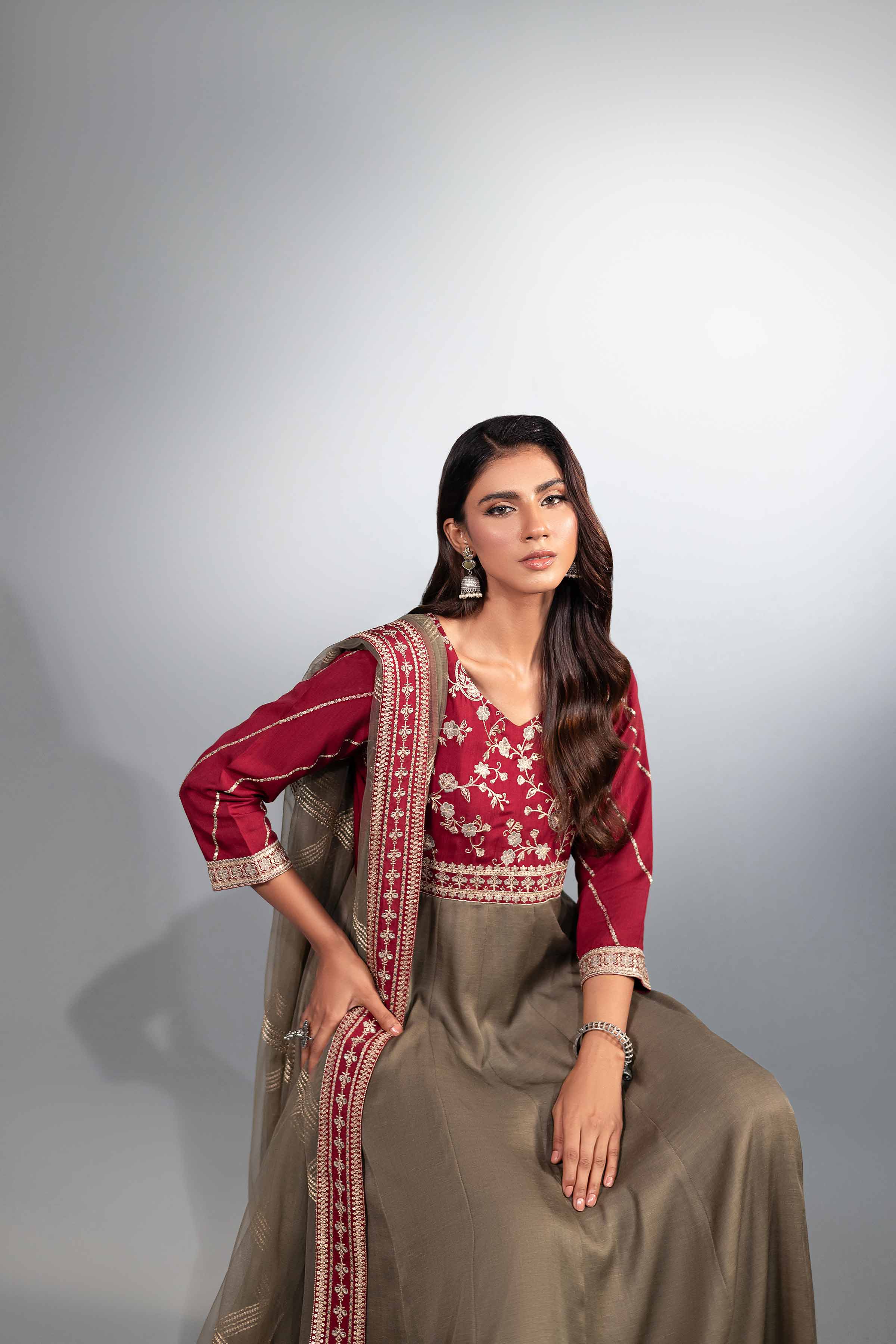 2 Piece - Embroidered Suit - KFW24-61