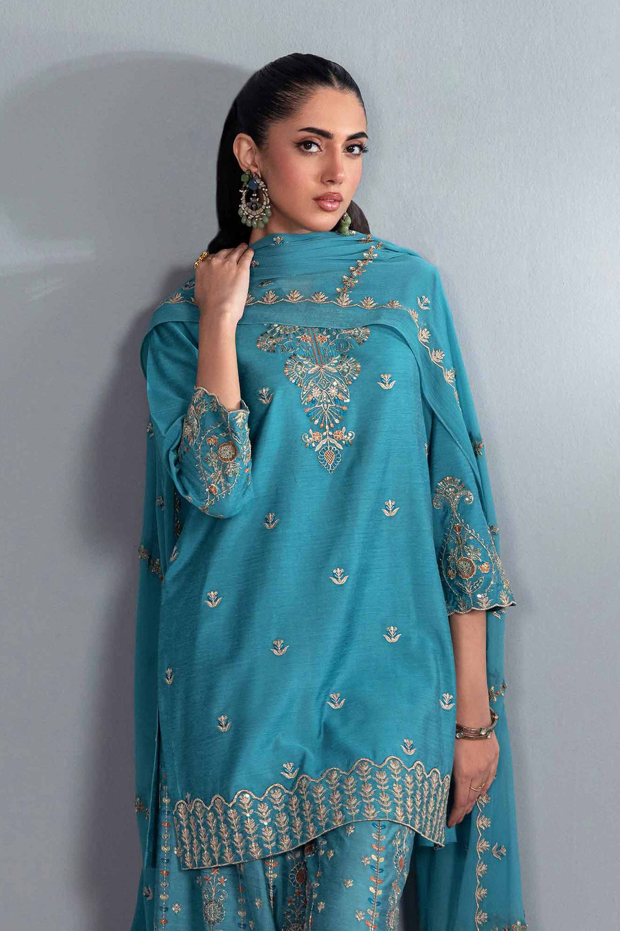 3 Piece - Embroidered Suit - KFW24-68