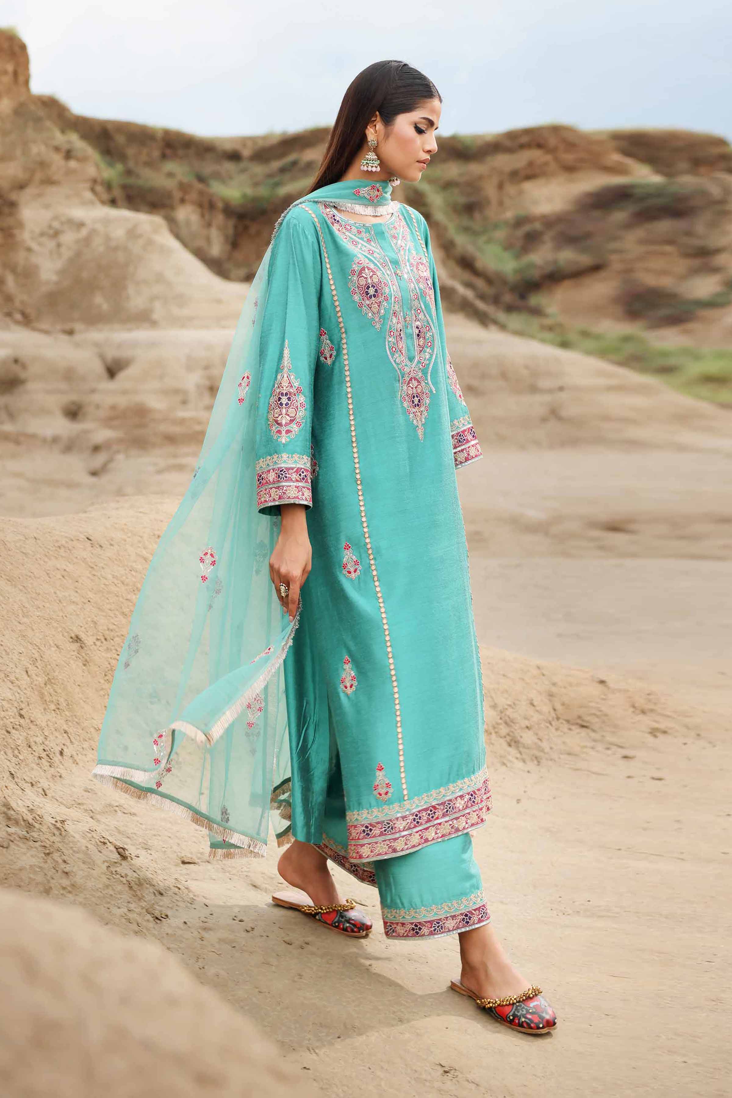 3 Piece - Embroidered Suit - KFW24-69