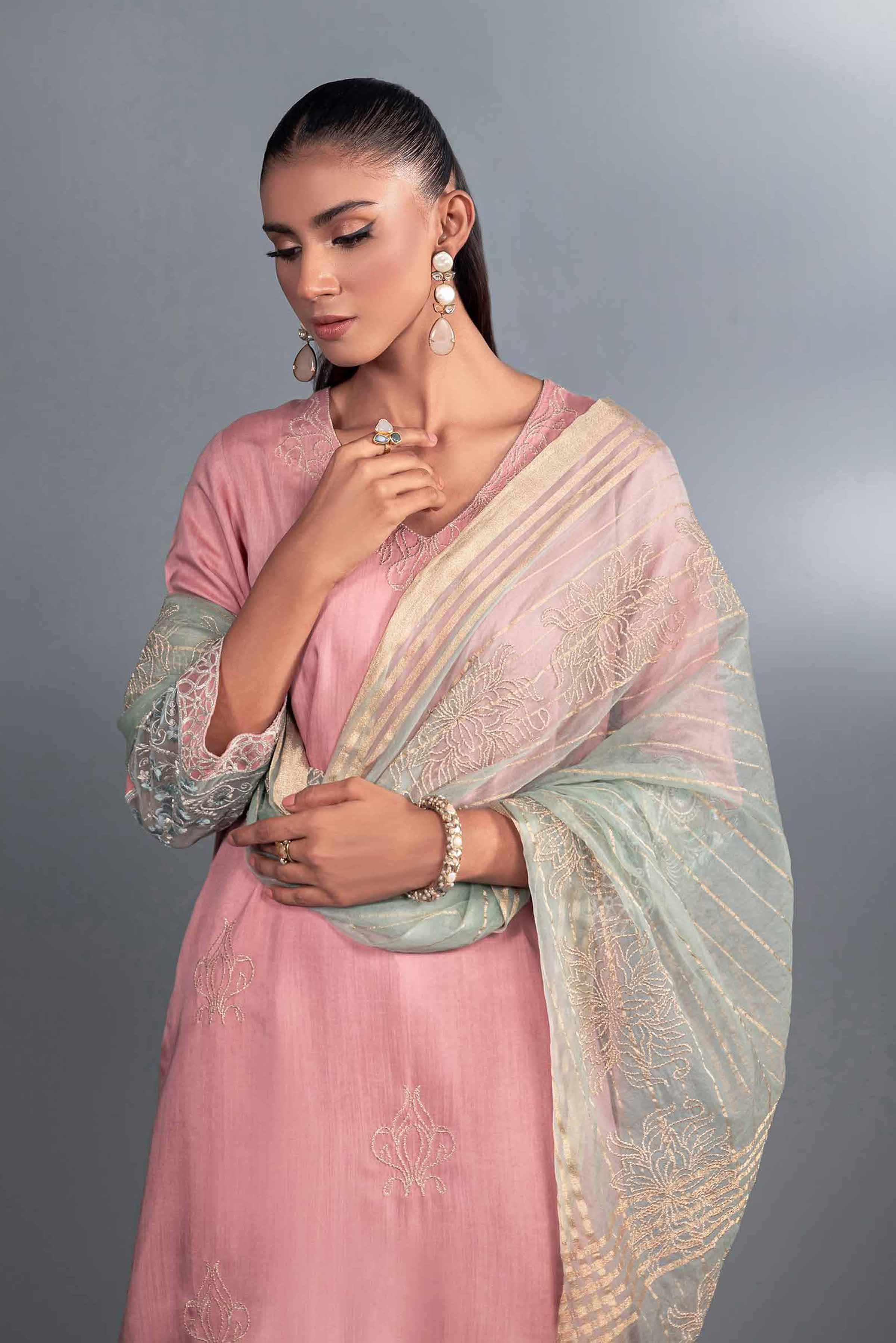 3 Piece - Embroidered Suit - KFW24-72