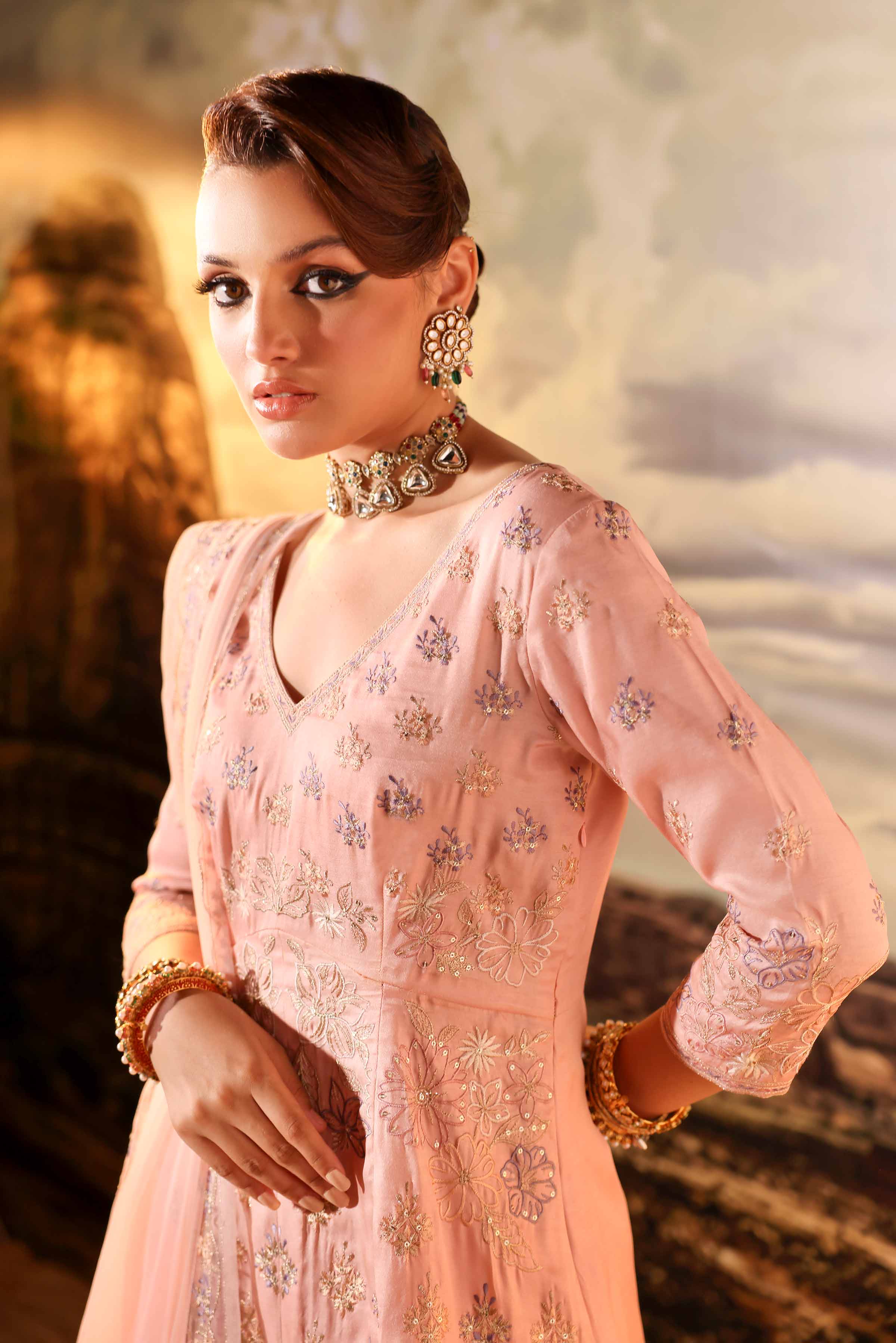 3 Piece - Embroidered Suit - KFW24-87
