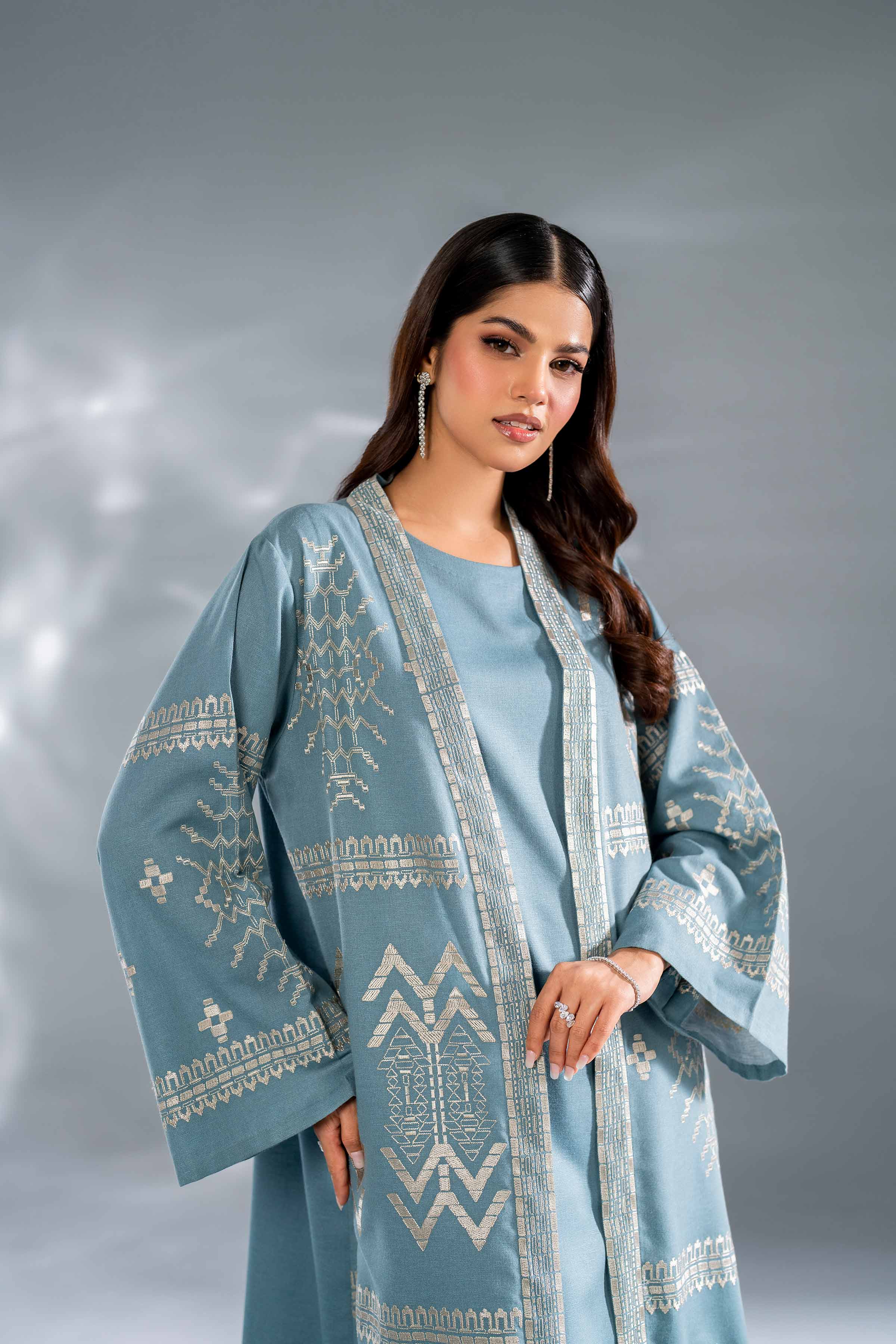 3 Piece - Embroidered Suit - KFW24-98