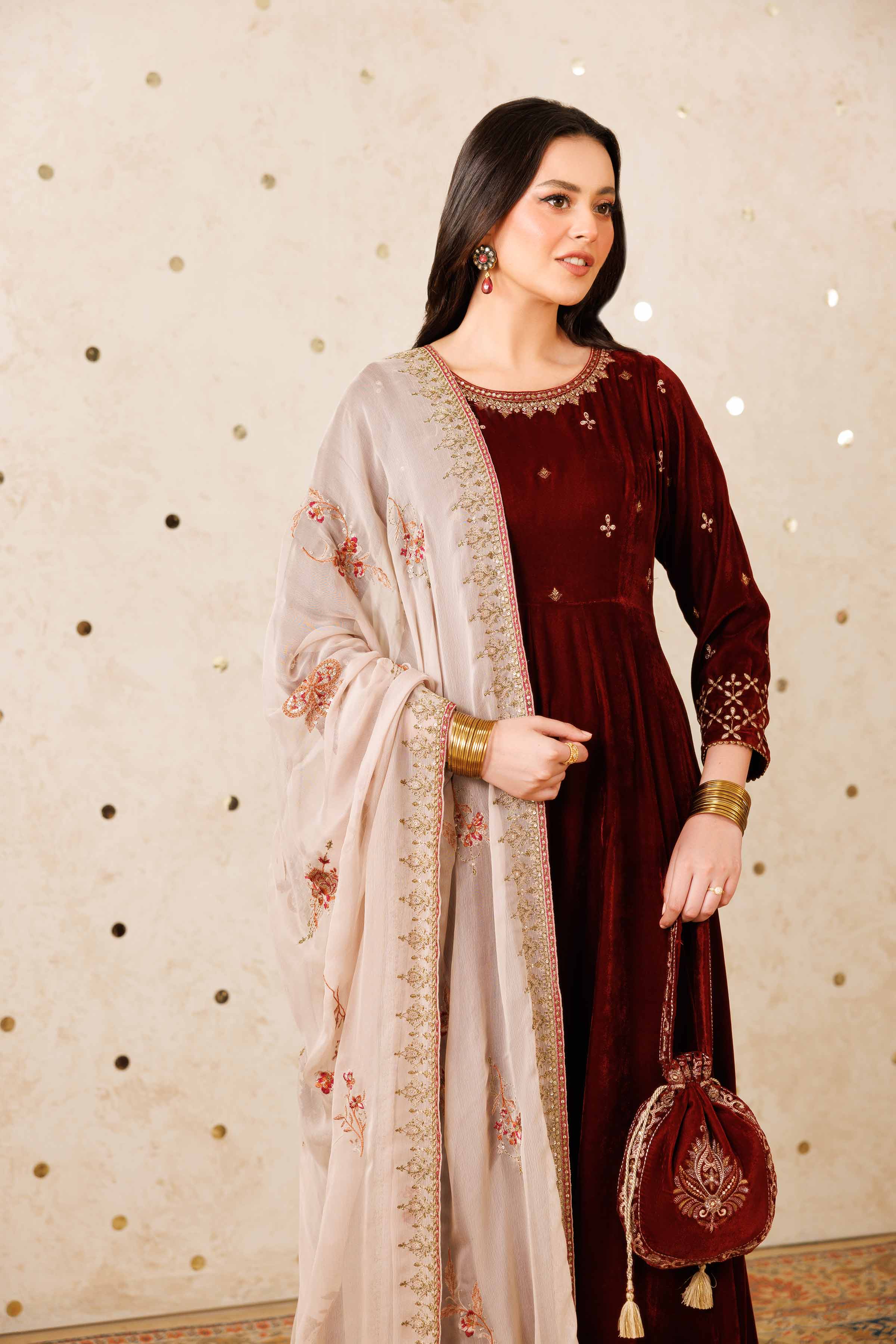 2 Piece - Embroidered Suit - KFW25-05 Luxury Pret Cross Season Edit 2025