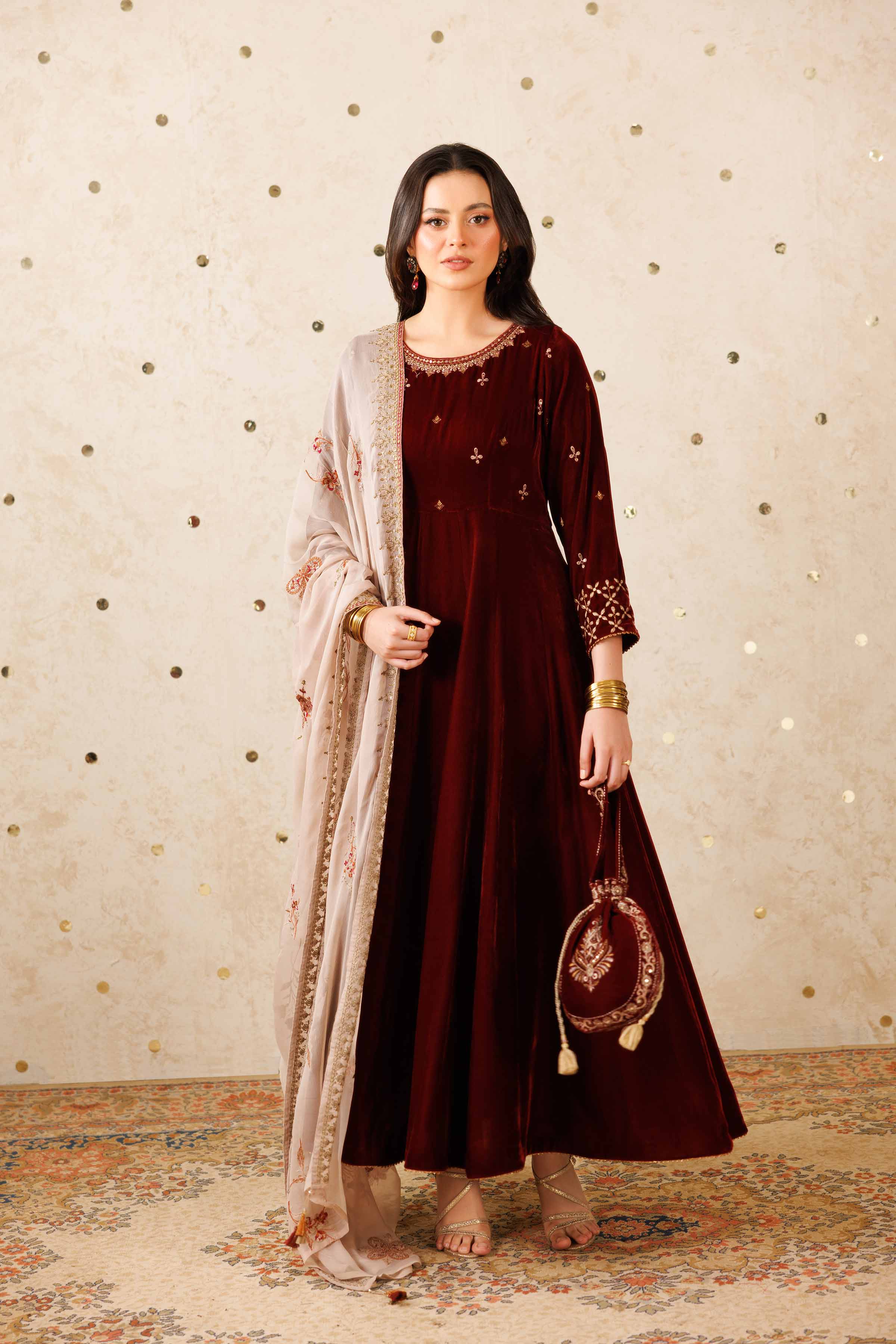 2 Piece - Embroidered Suit - KFW25-05 Luxury Pret Cross Season Edit 2025